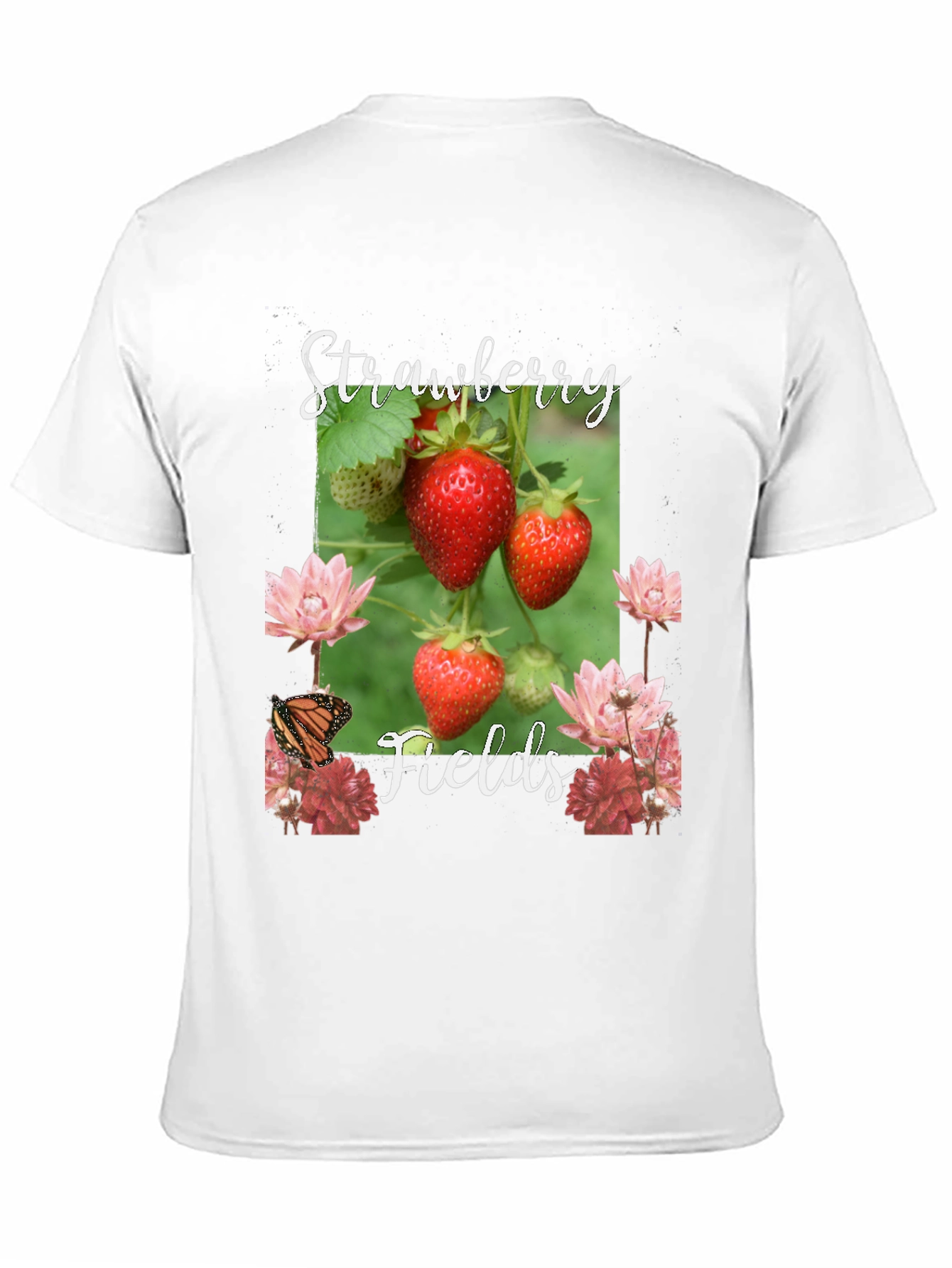 Black Strawberry Fields Graphic T-Shirt view 11