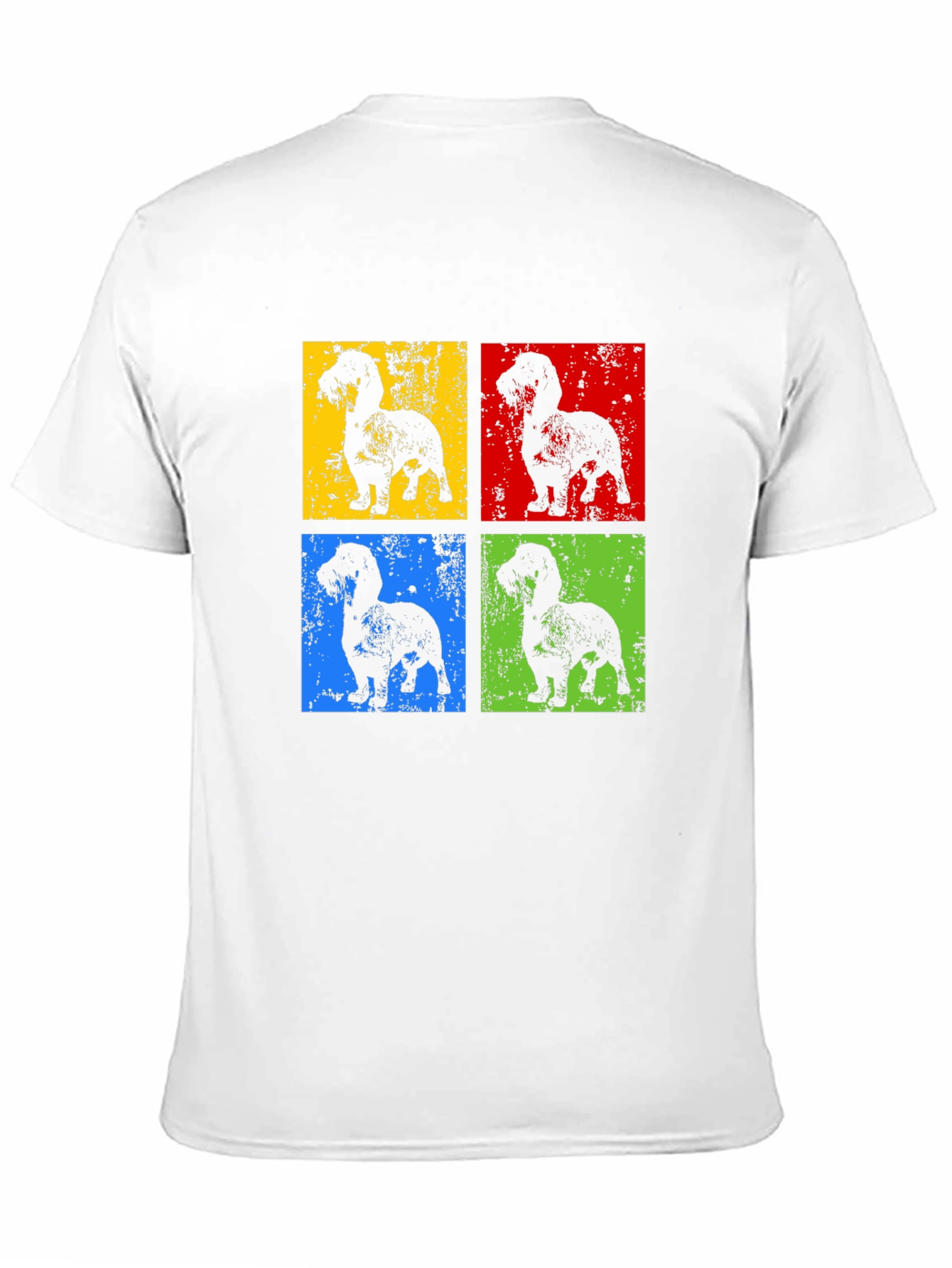 Black Dachshund Pop Art T-Shirt - Modern Dog Lover Tee view 11