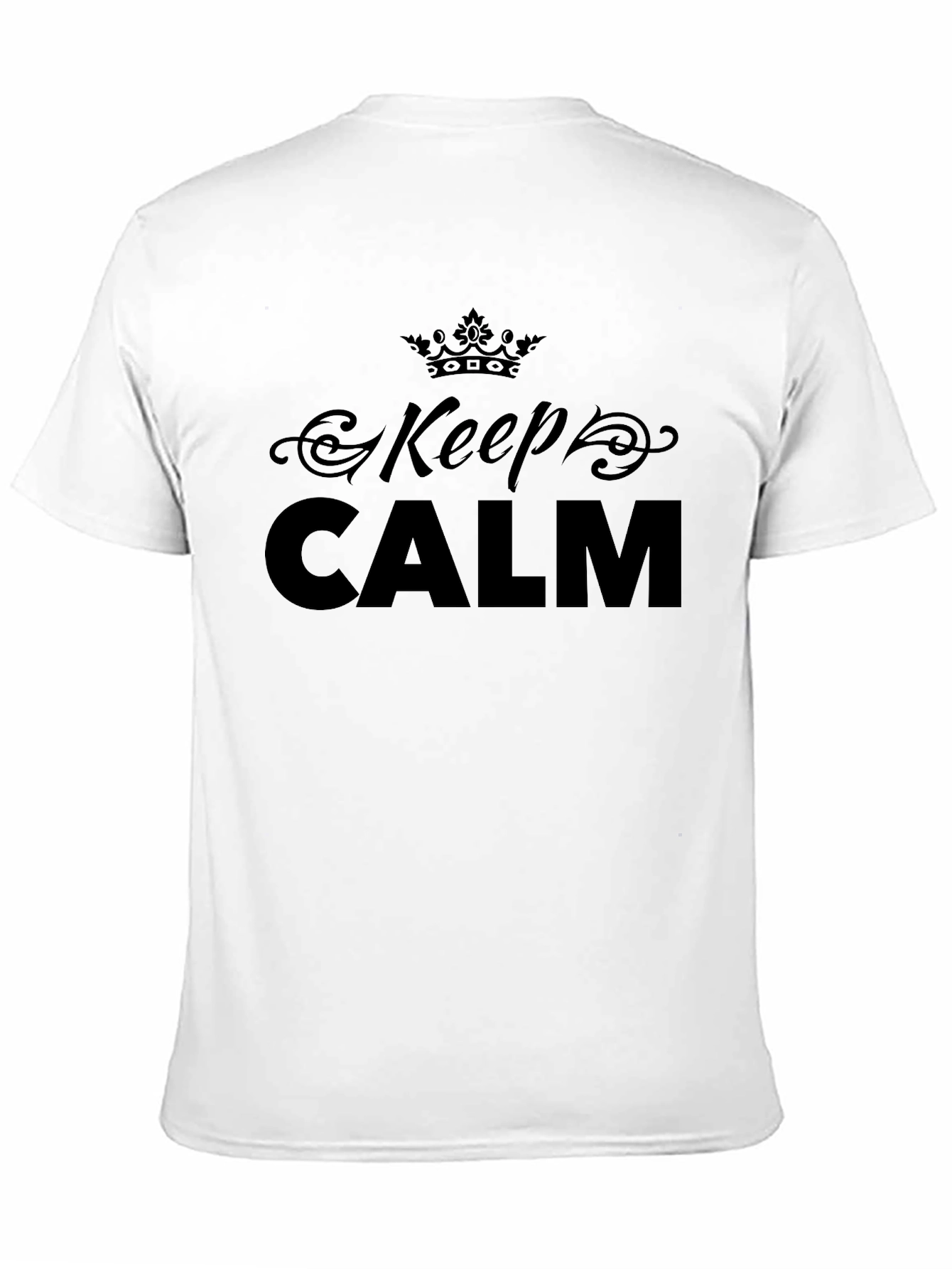 Black Keep Calm Black T-Shirt view 11