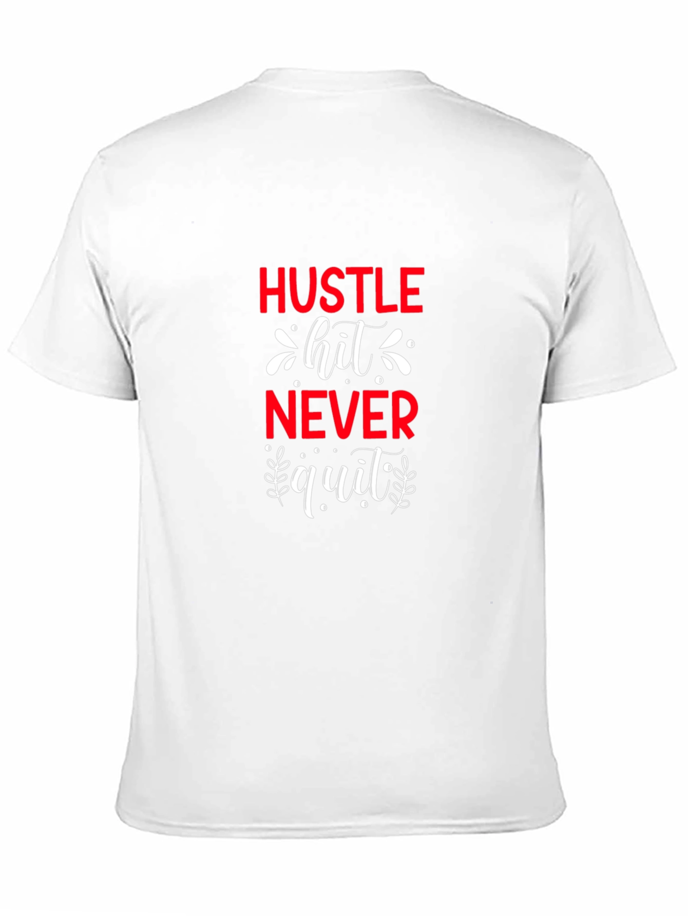Black Hustle Hit Never Quit Graphic Tee view 11