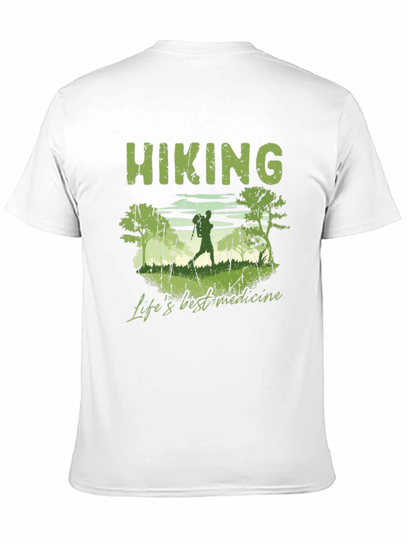 Black Hiking 'Life's Best Medicine' Graphic T-Shirt view 11