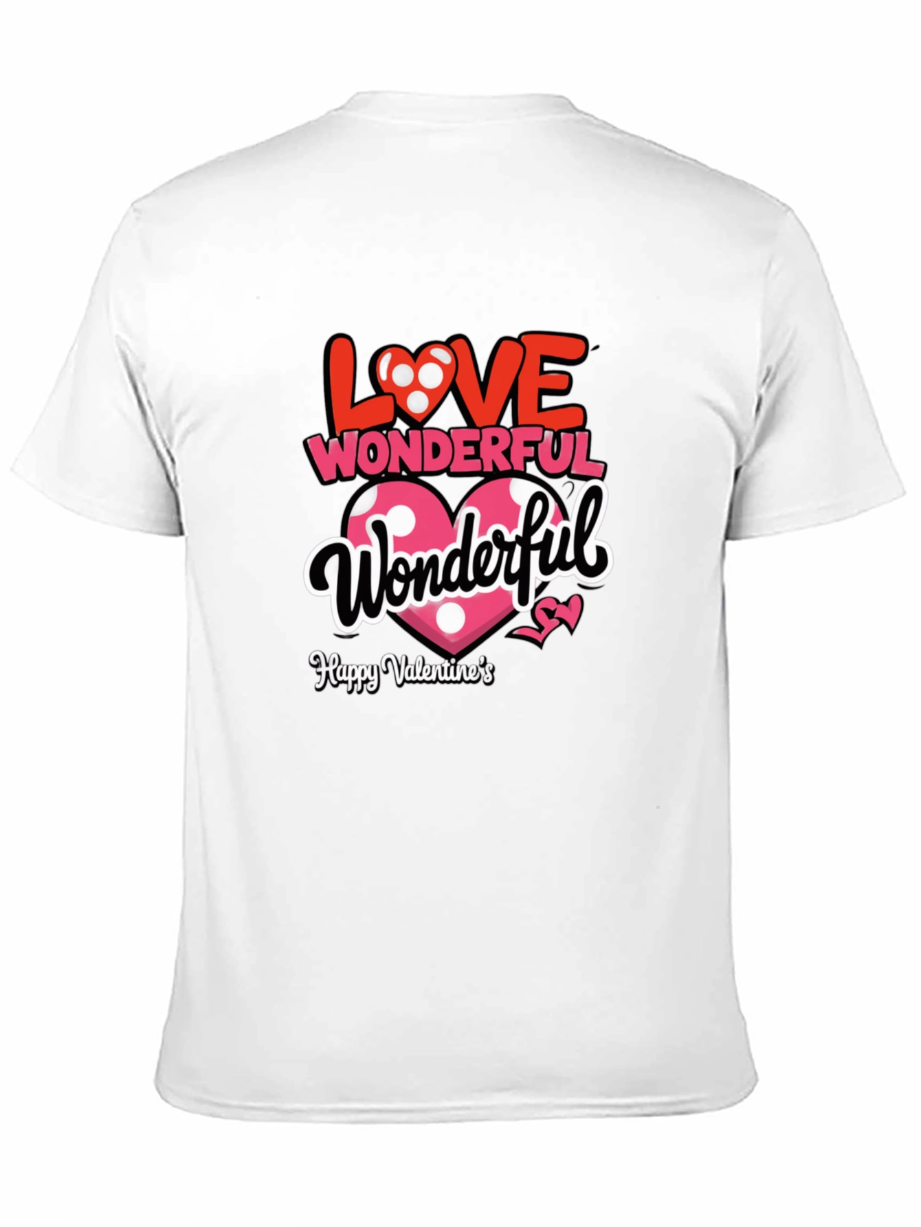 Black Love Wonderful Valentine's Day Black T-Shirt view 11