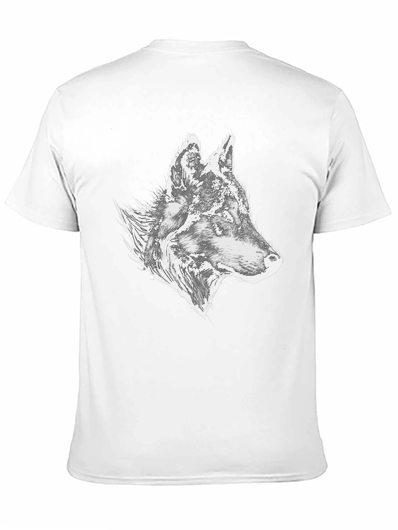 Black Wolf Graphic Tee - Stylish Men's Black T-Shirt view 11