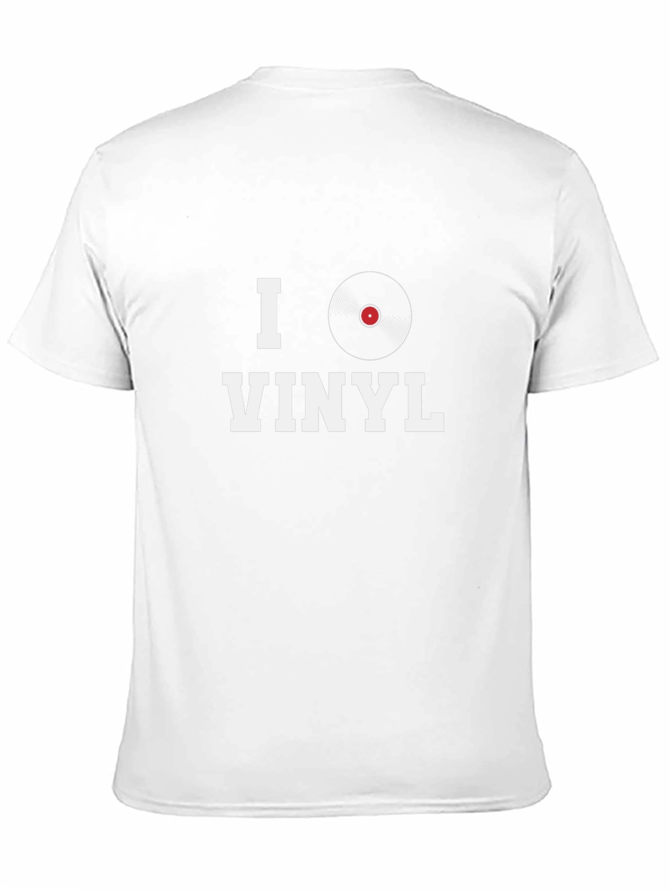 Black I Heart Vinyl Graphic Tee - Music Lover's T-Shirt view 11