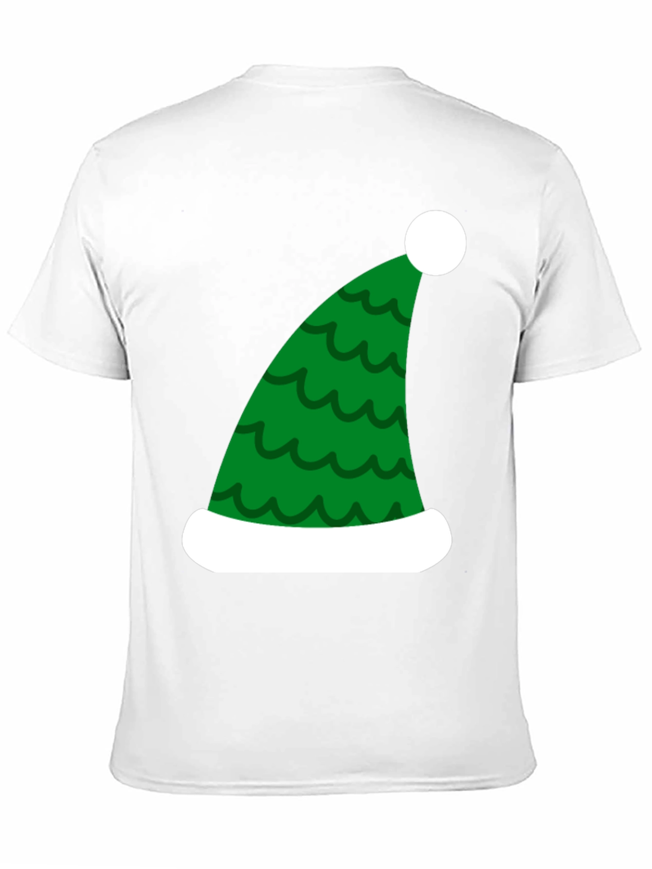 Black Festive Christmas Elf Hat T-Shirt view 11