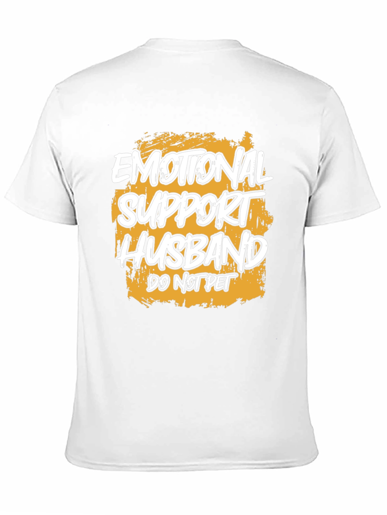 Black Emotional Support Husband T-Shirt view 11