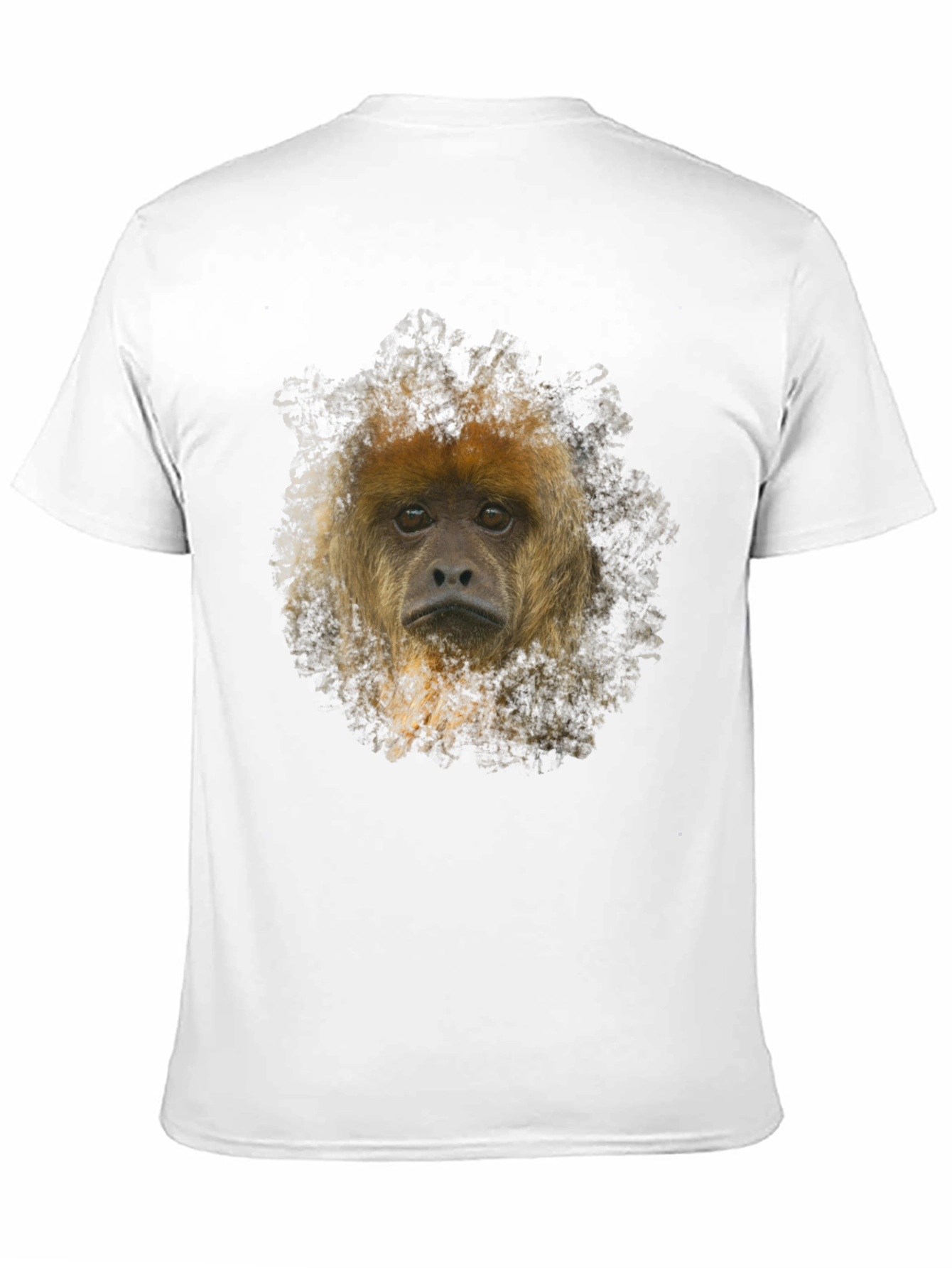 Monkey Face Graphic Black T-Shirt - 11