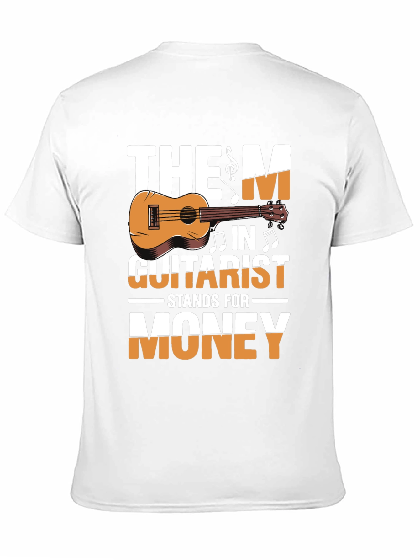 Black The M in Guitarist Stands for Money T-Shirt view 11