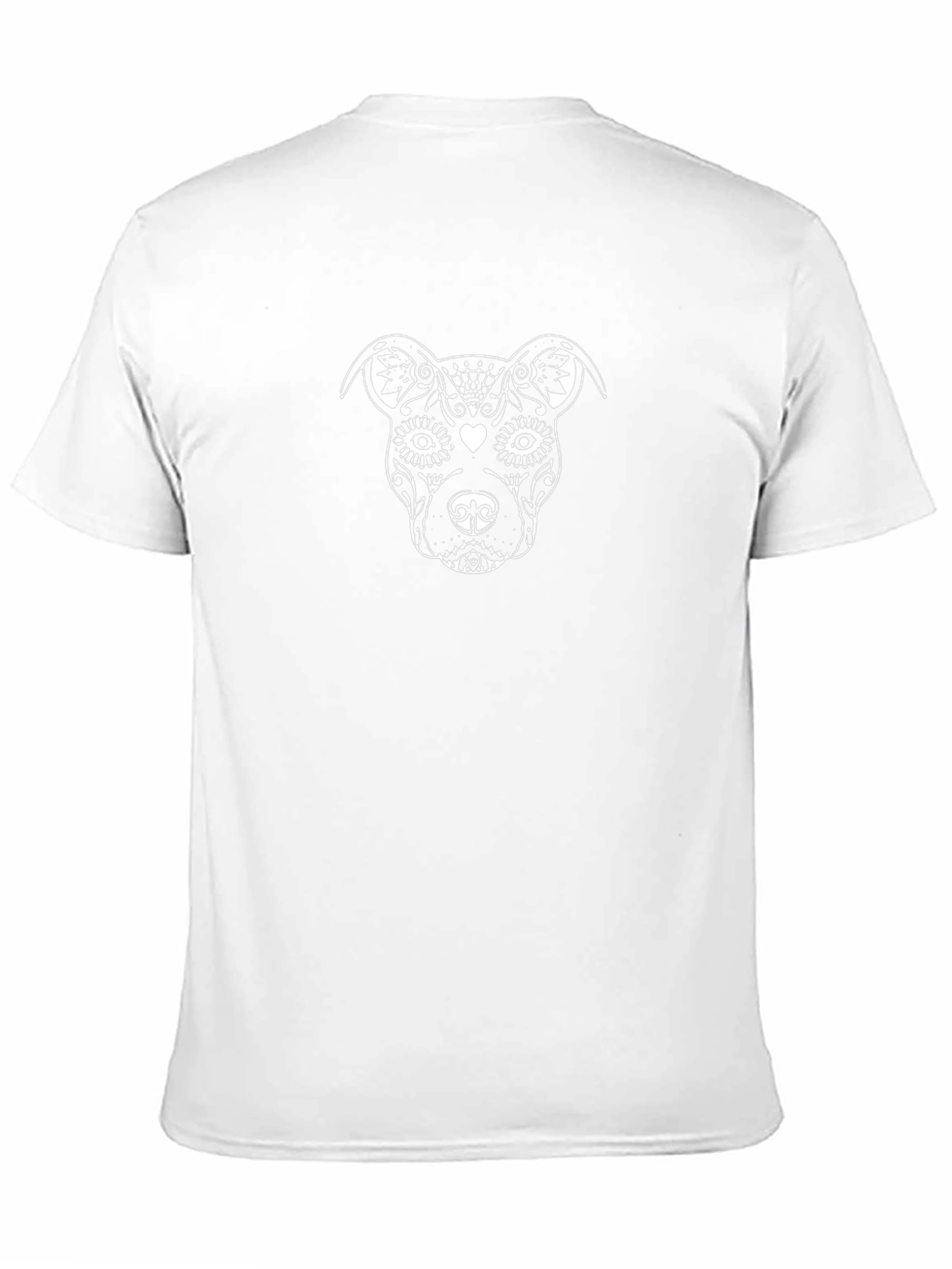 Black Sugar Skull Dog Graphic Tee - Black view 11