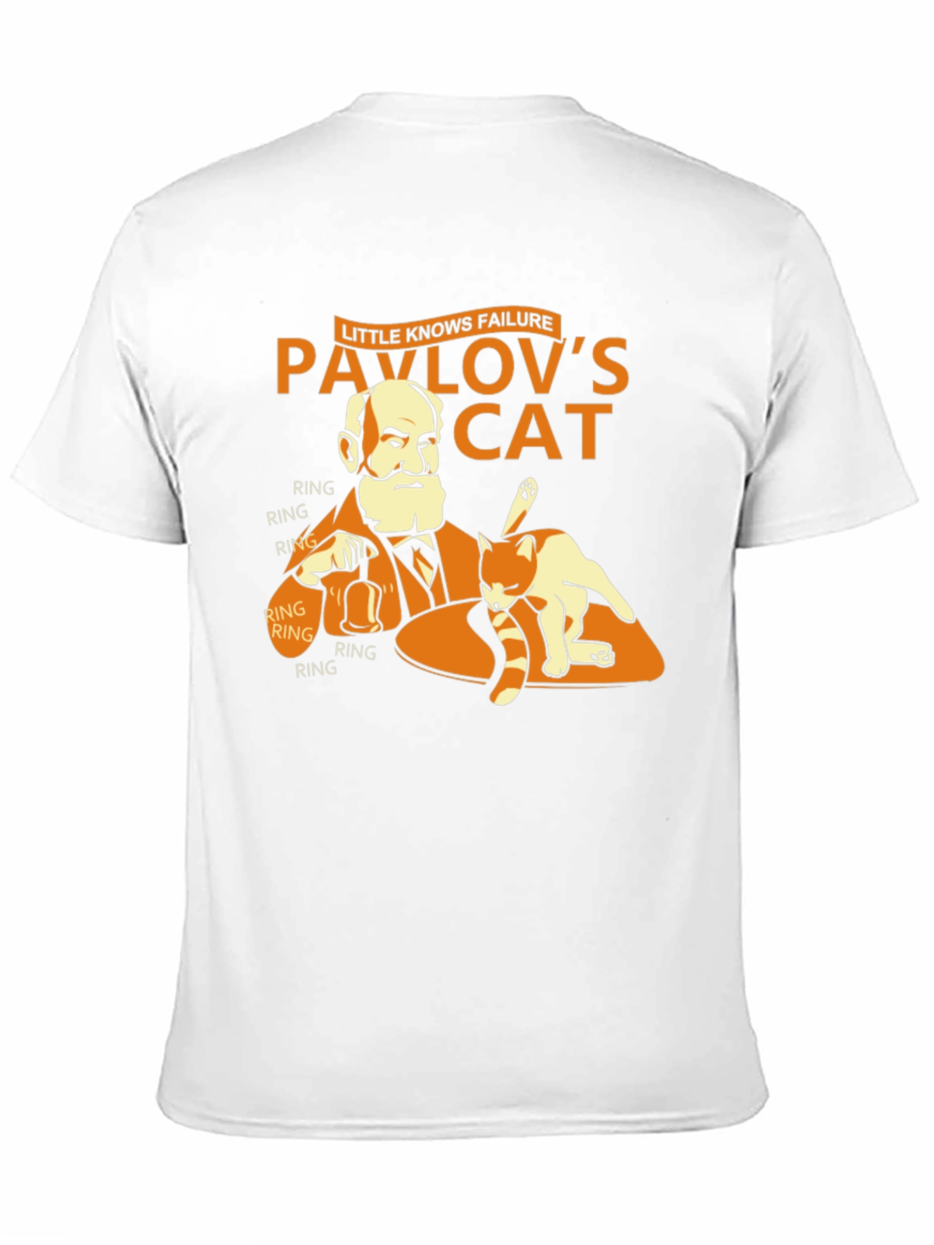 Black Pavlov's Cat T-Shirt - Funny Psychology Humor Tee view 11
