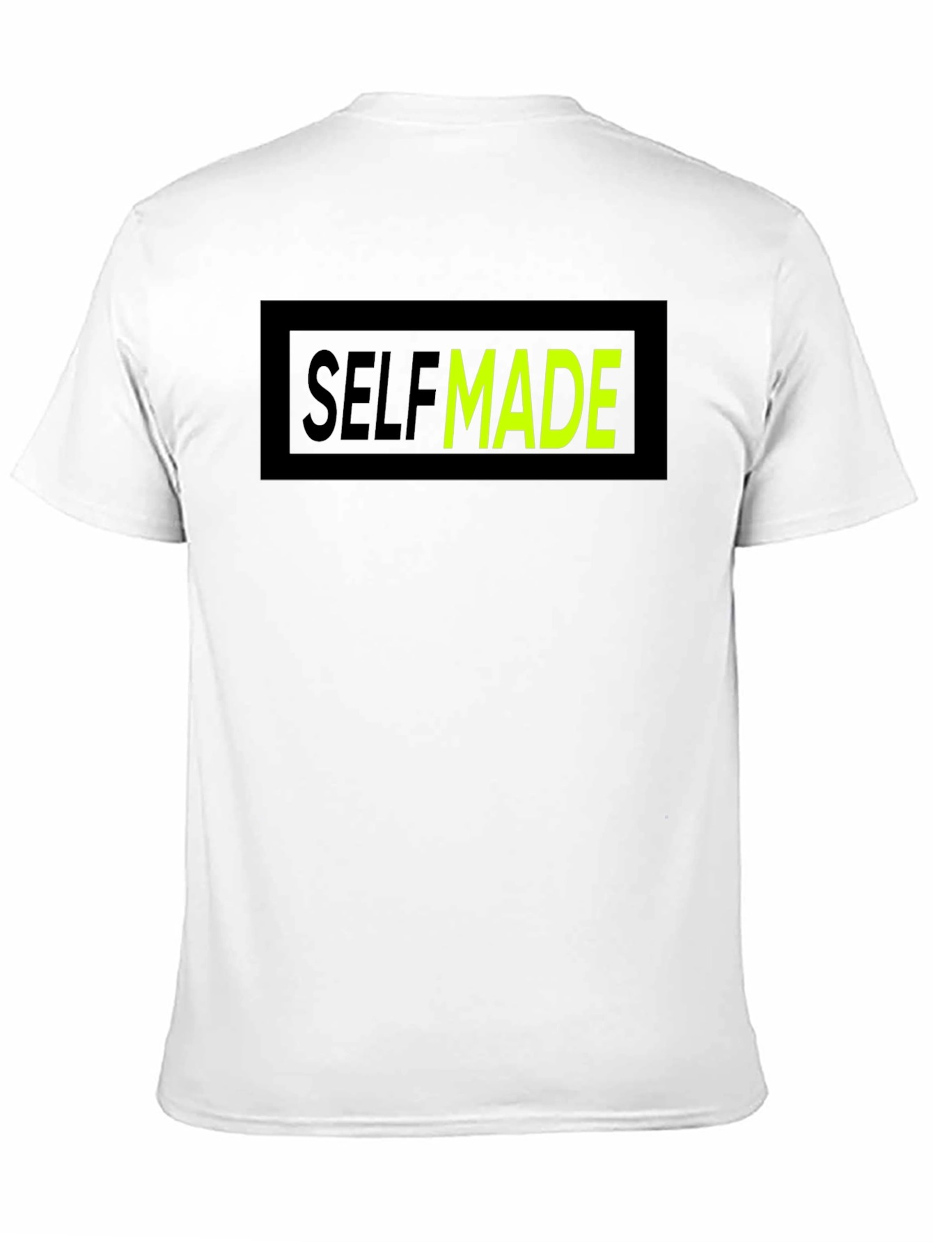 Black Self Made Graphic T-Shirt - Crew Neck Cotton Tee view 11