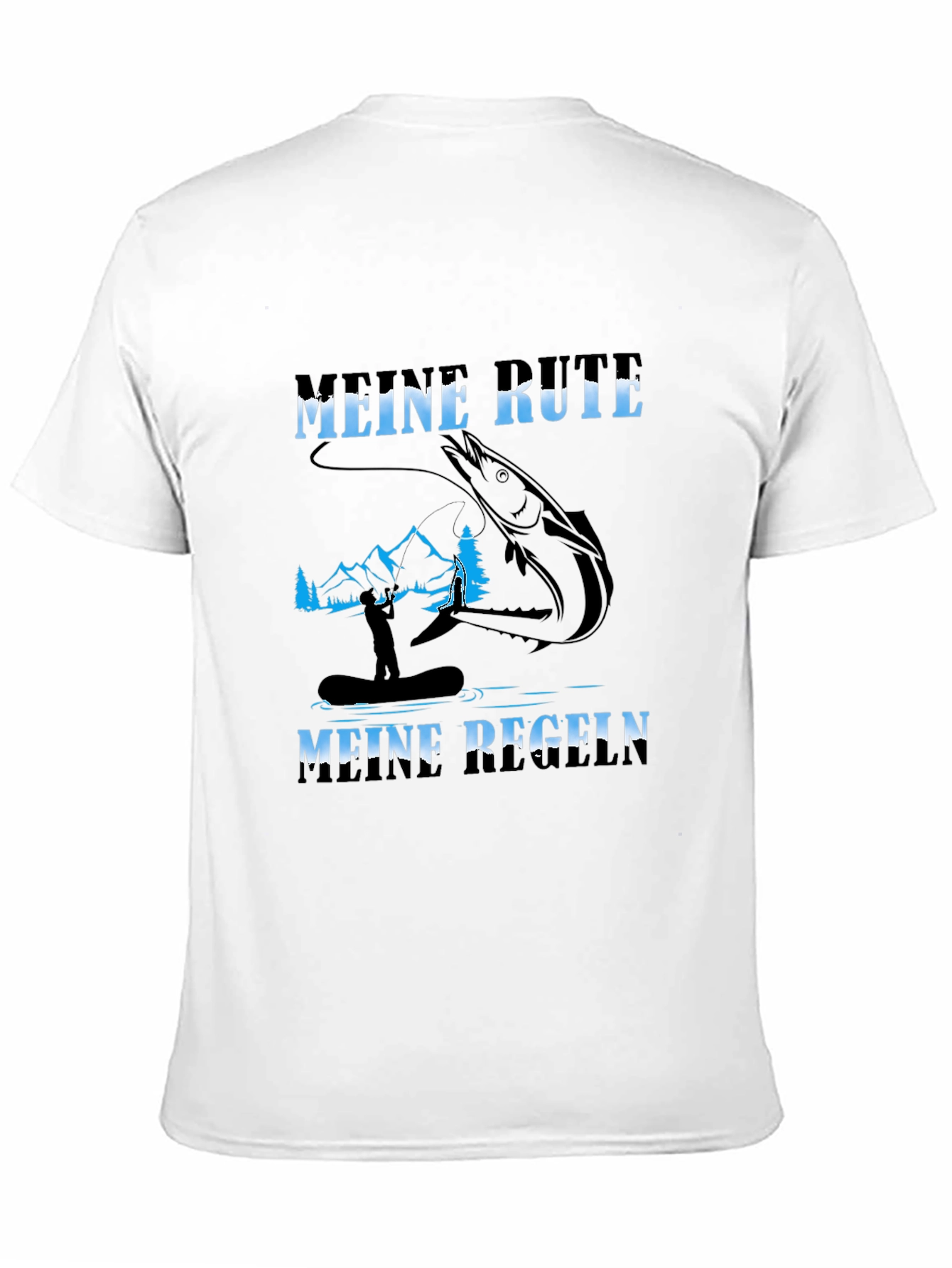 Black Fishing T-Shirt - Meine Rute Meine Regeln view 11