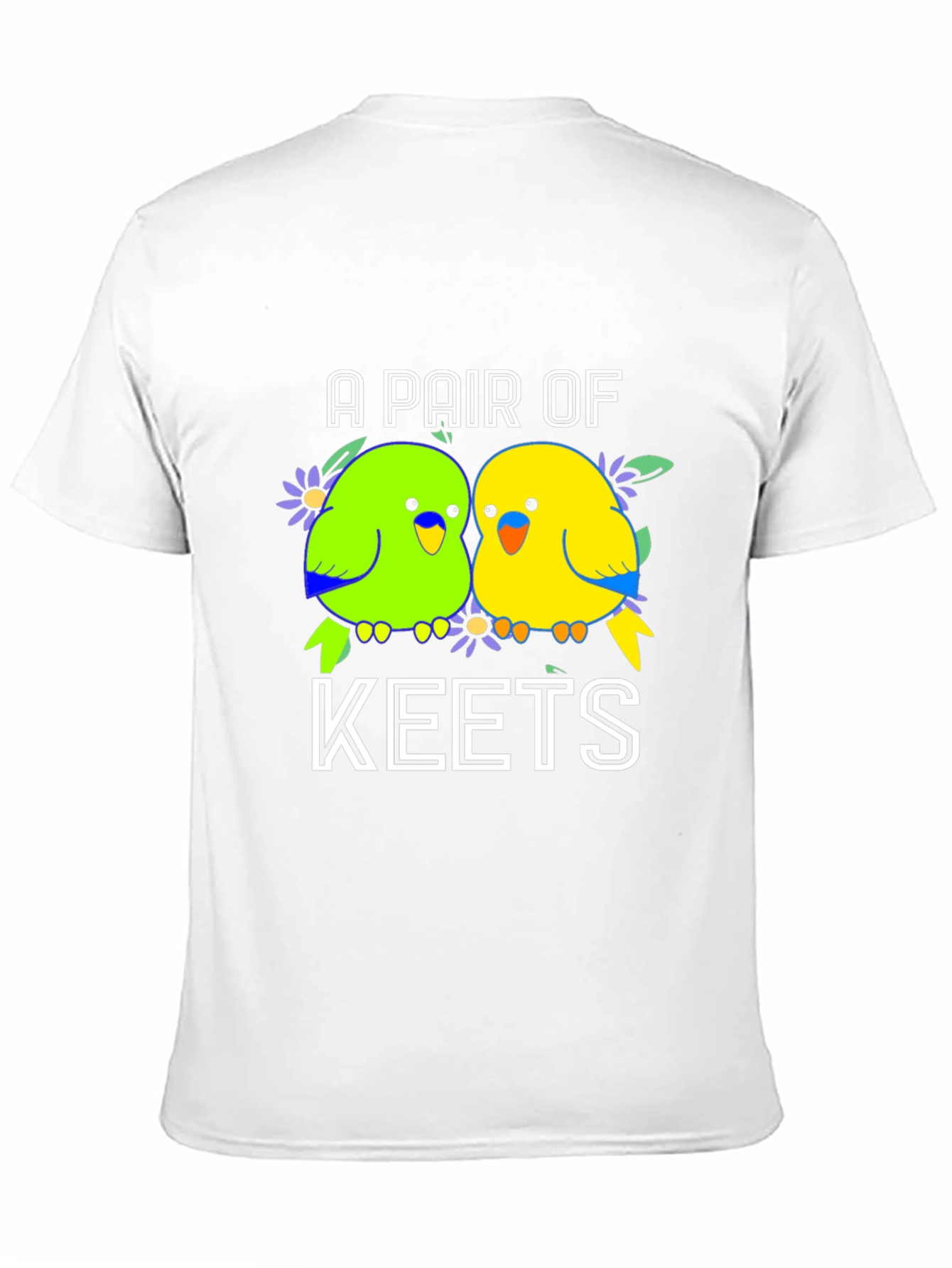 Black A Pair of Keets T-Shirt - Budgie Lover Tee view 11