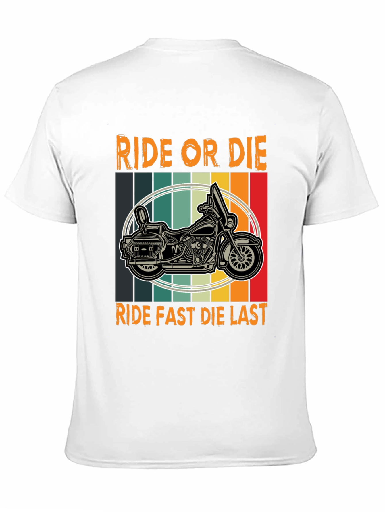 Black Ride or Die Graphic Tee - Biker Motorcycle T-Shirt view 11