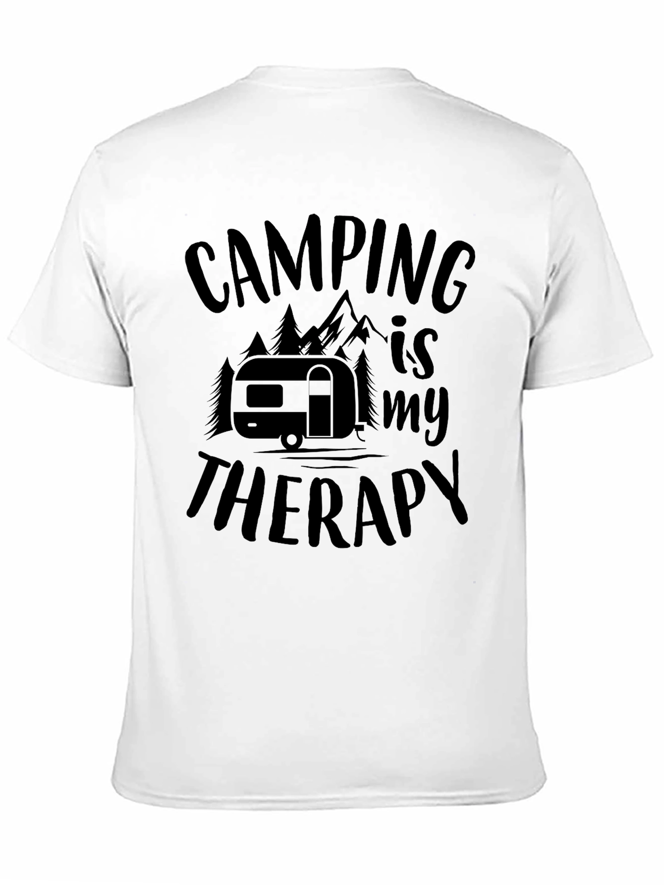Black Camping is My Therapy Graphic Tee view 11
