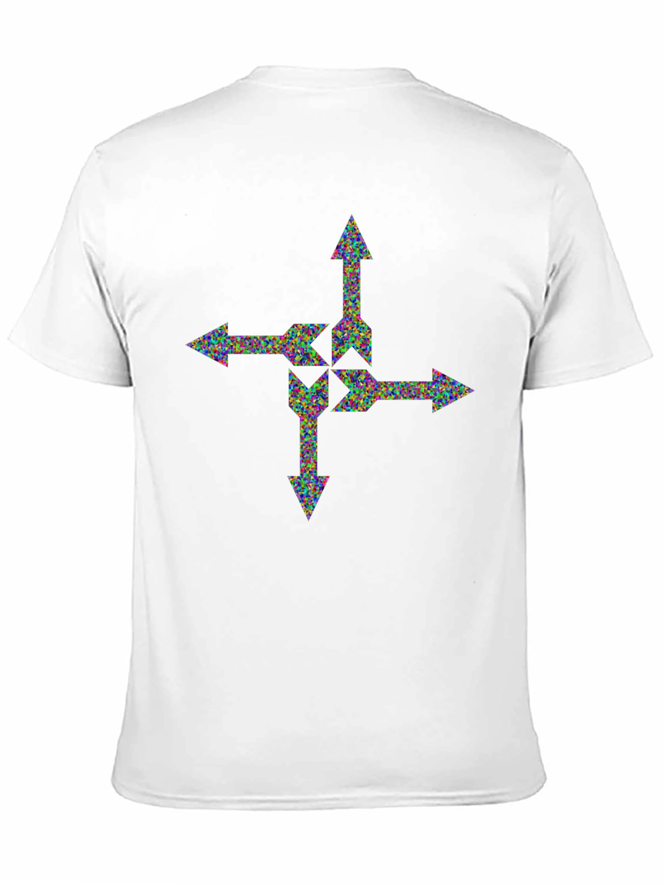 Black Abstract Arrow T-Shirt view 11