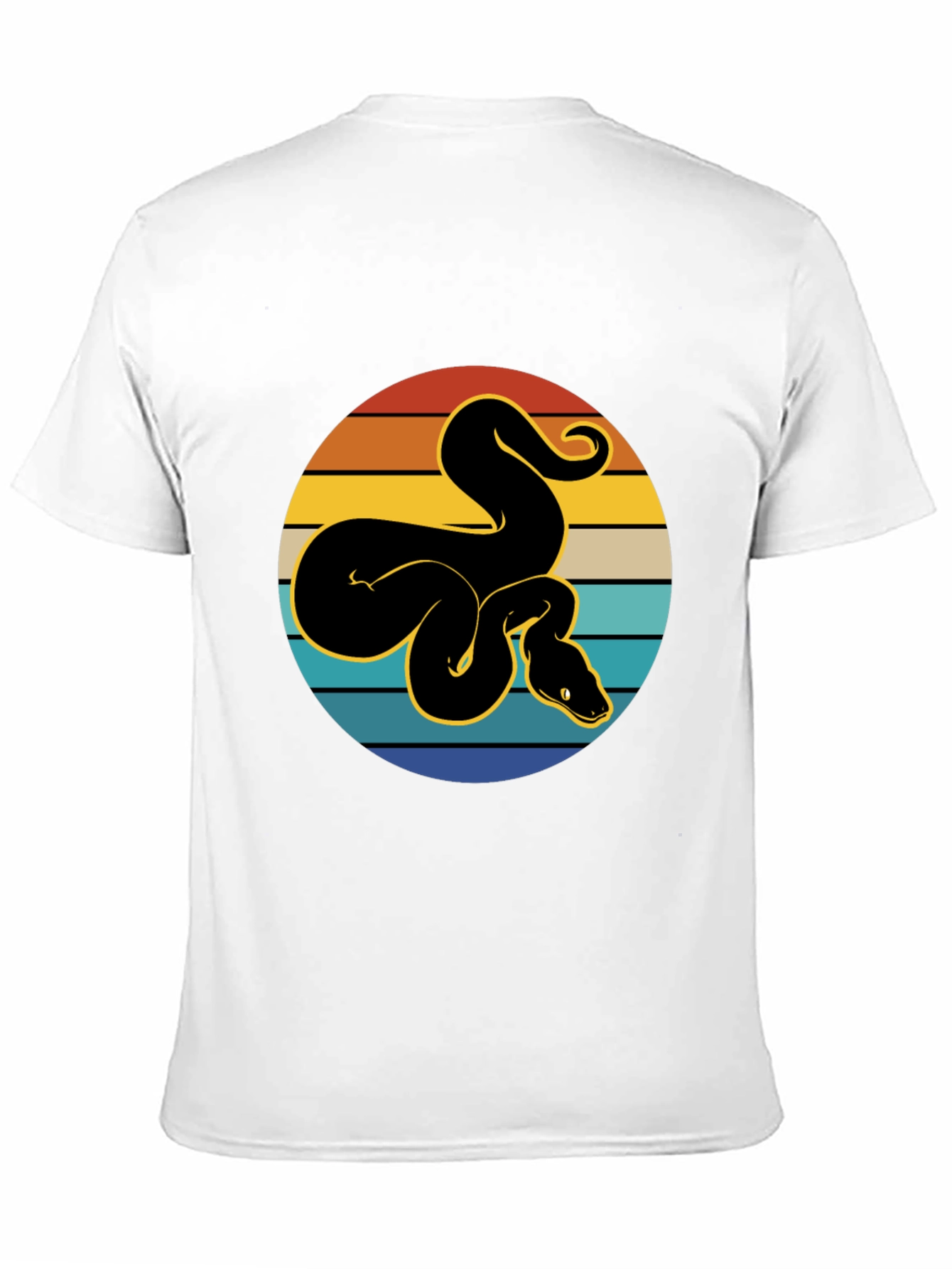 Black Retro Snake Graphic Tee - Black T-Shirt view 11