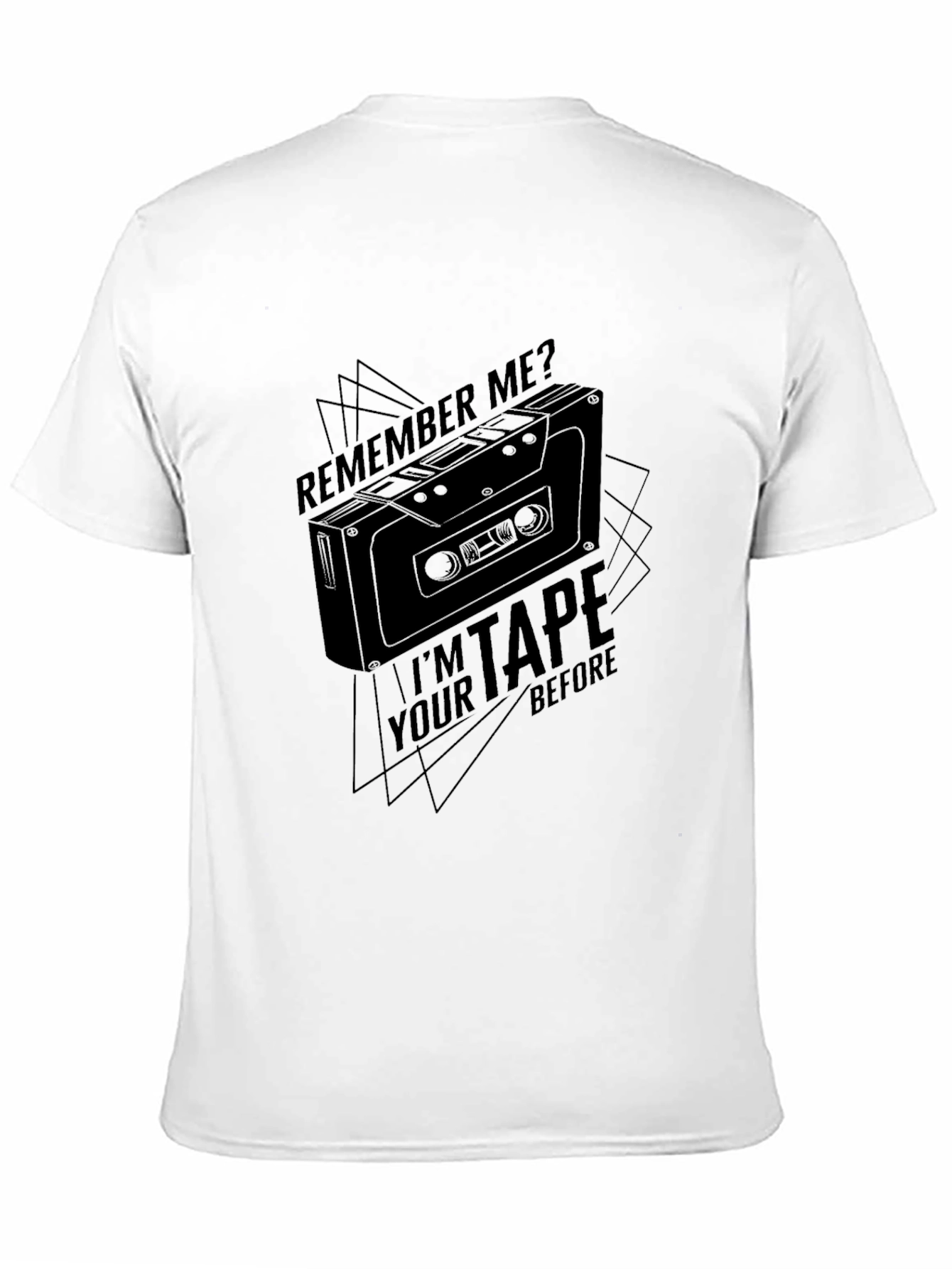 Black Retro Cassette Tape T-Shirt - Remember Me? view 11
