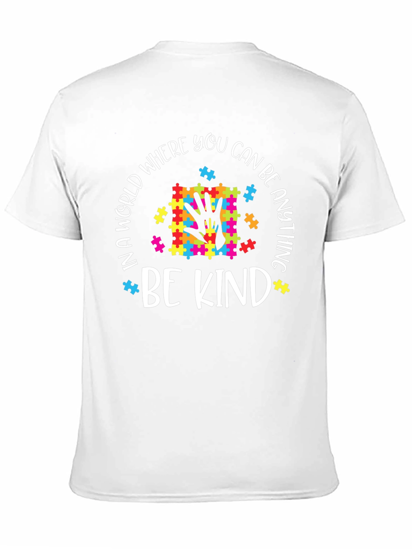 Black Be Kind Autism Awareness T-Shirt view 11