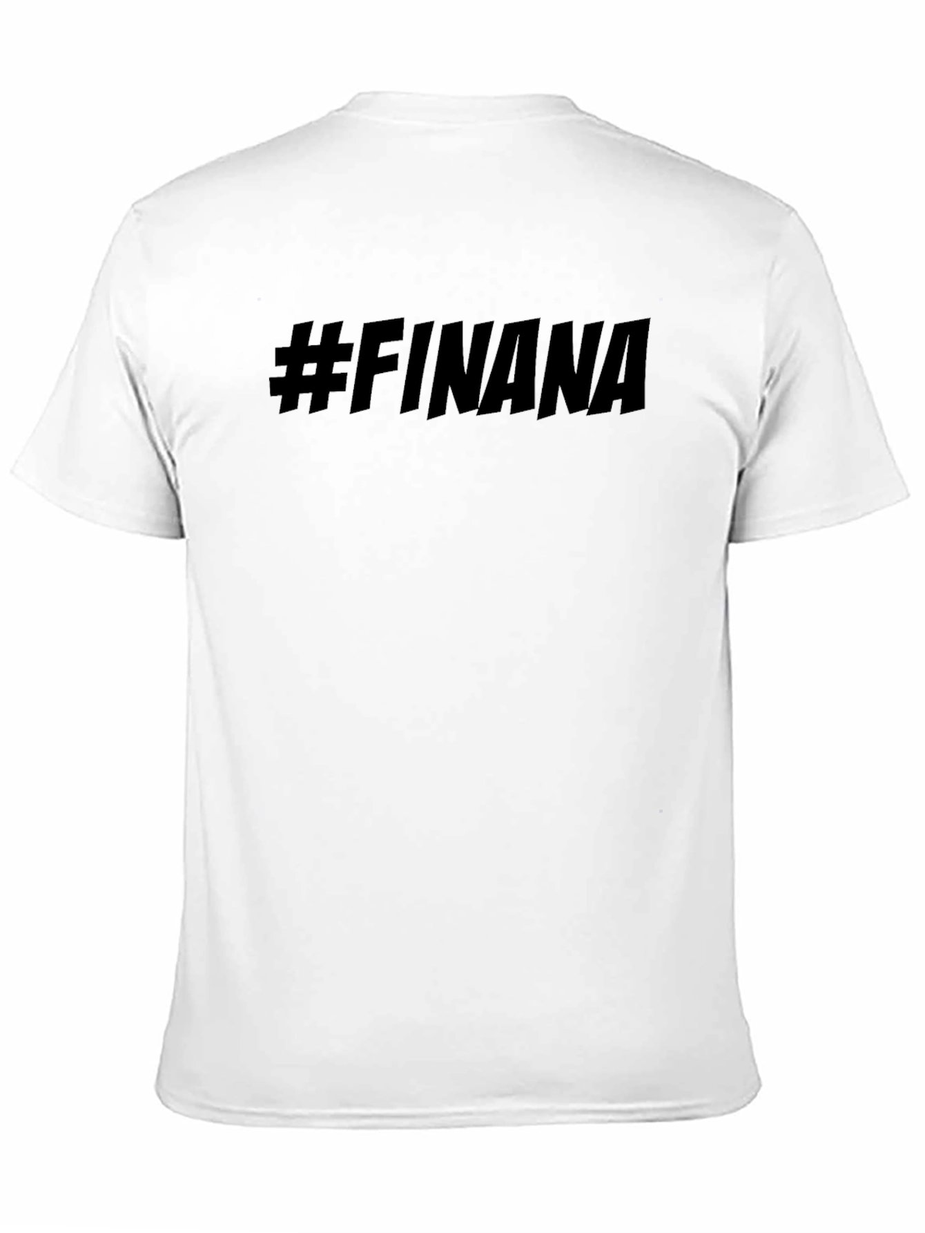 Black #FINANA Black Graphic Tee - Trendy Casual Style view 11
