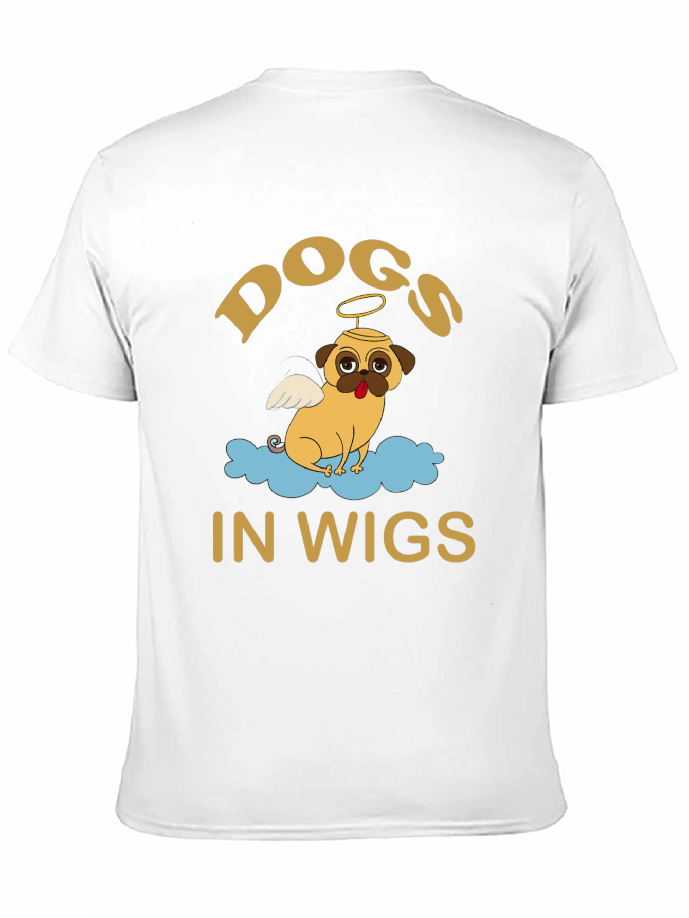 Black Dogs in Wigs Graphic Tee - Black T-Shirt view 11