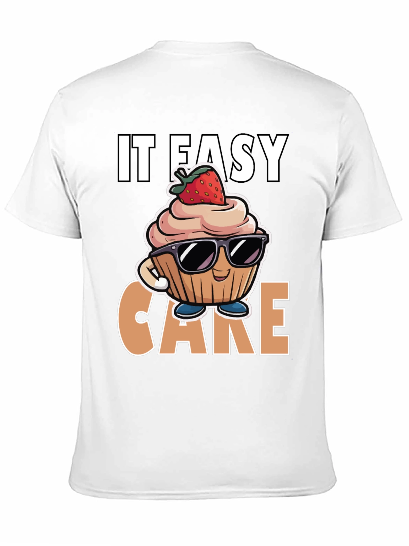 Black It Easy Cake T-Shirt view 11