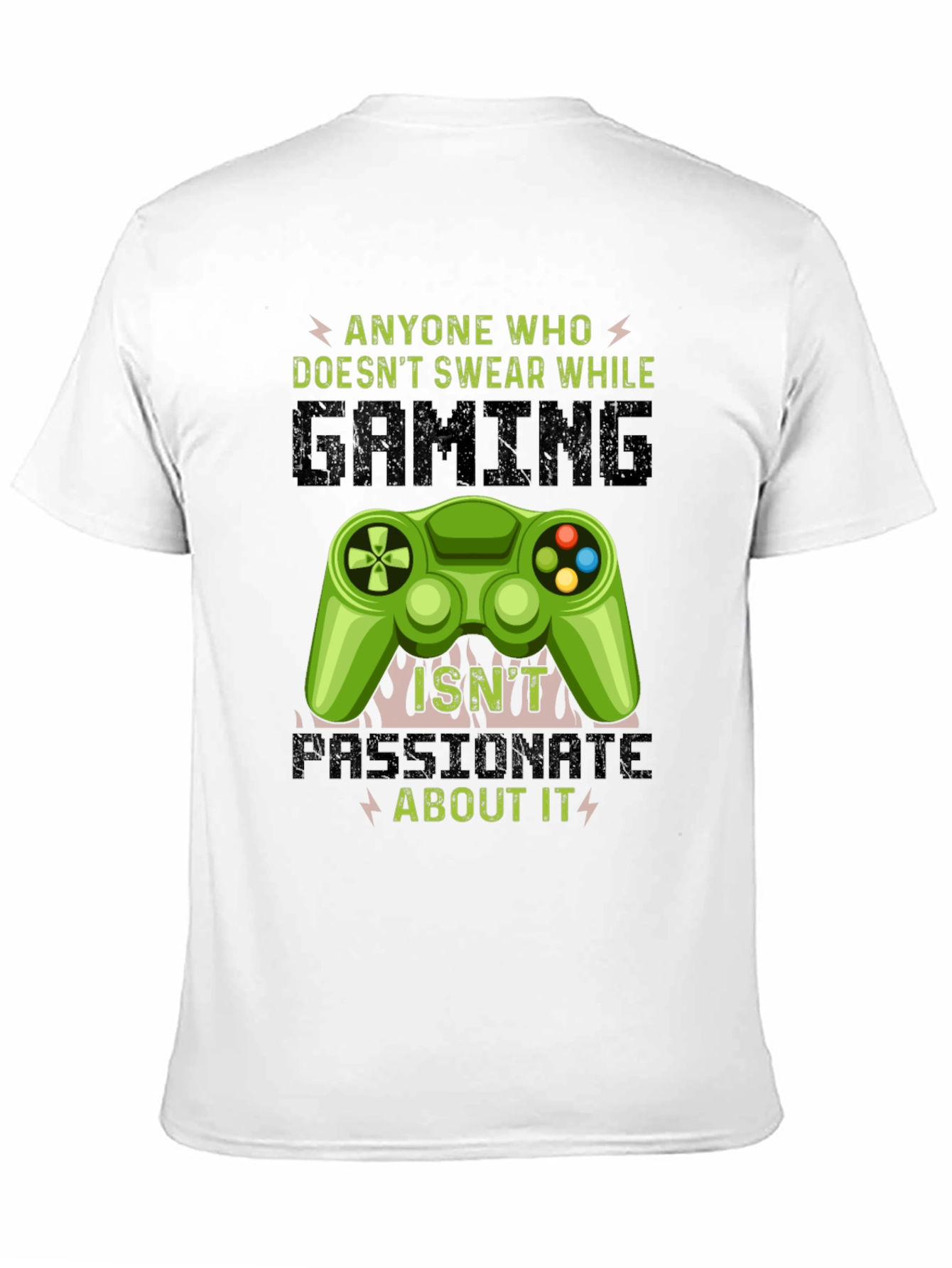 Black Gamer T-Shirt: Passionate Gaming Tee view 11