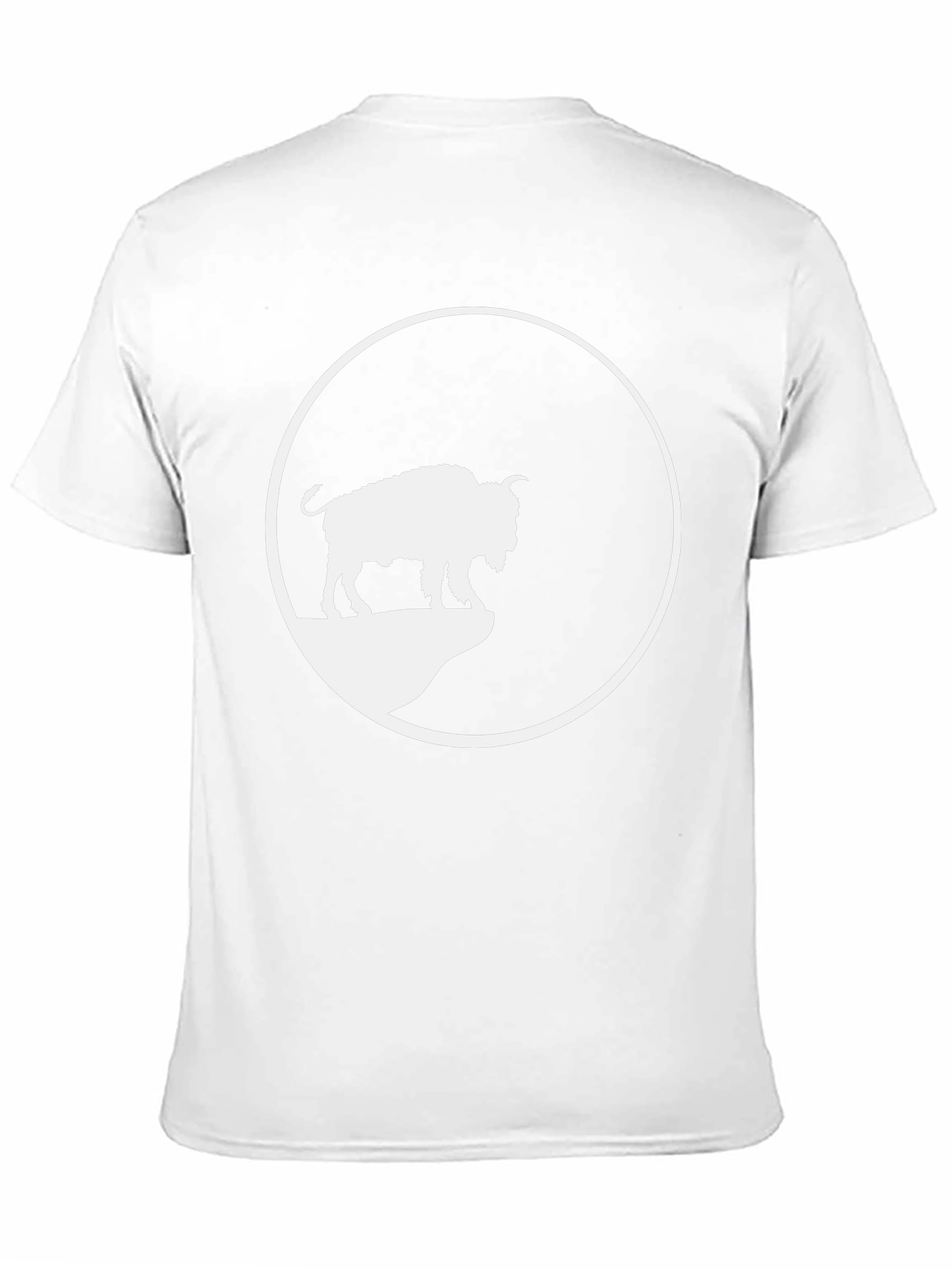 Black Buffalo Silhouette Tee - Black Graphic T-Shirt view 11