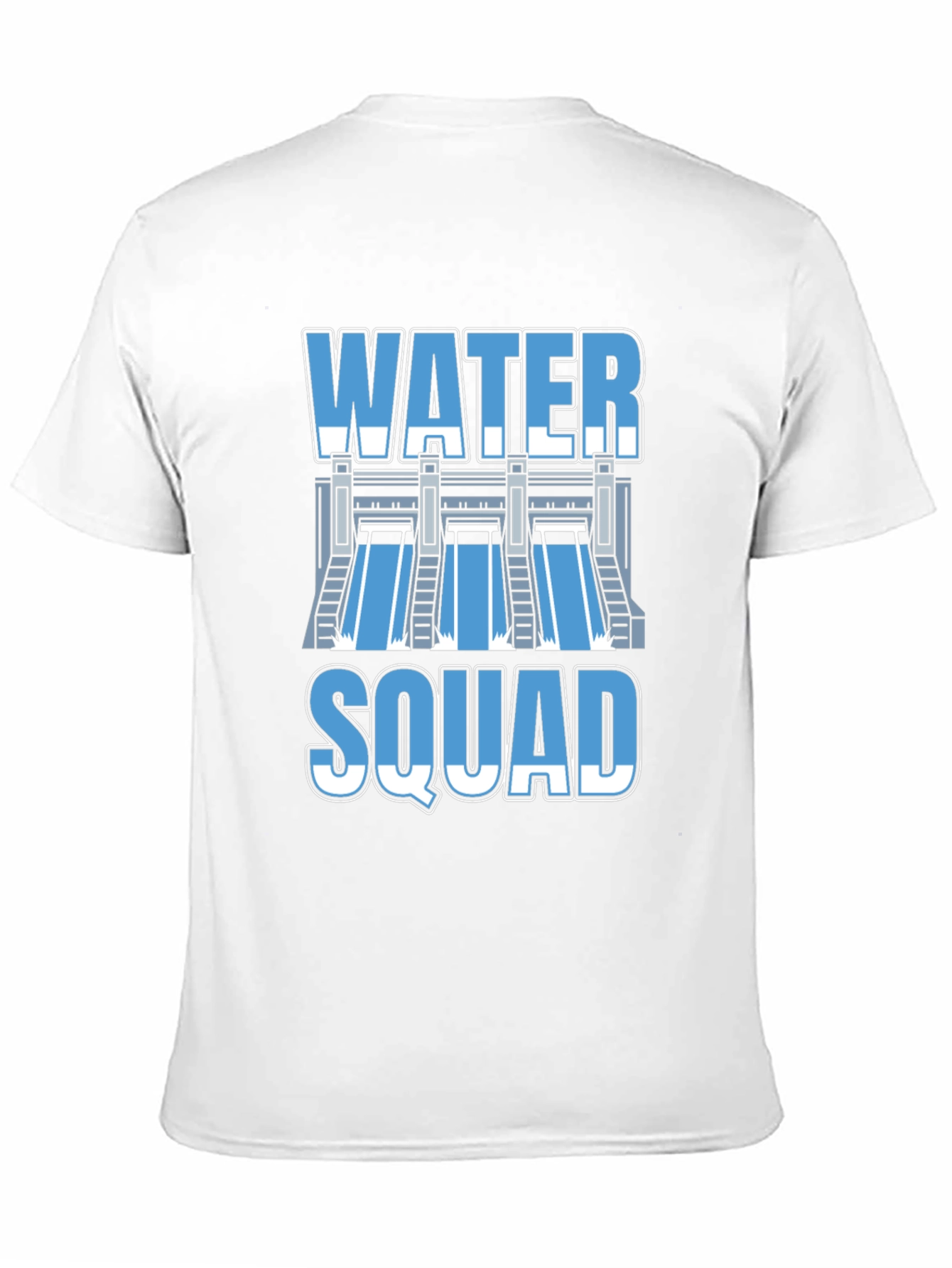 Black Water Squad Graphic T-Shirt - Black Crew Neck Tee view 11