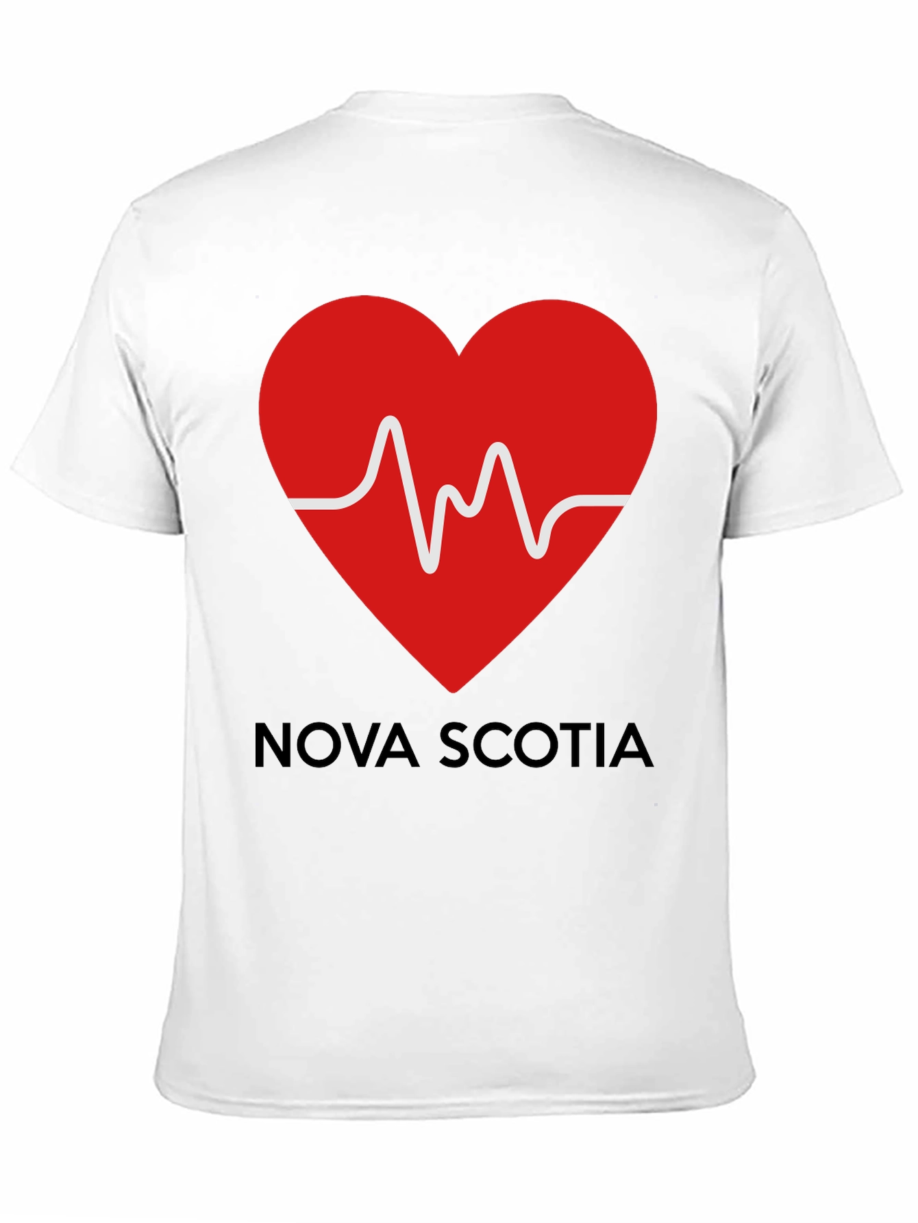 Black Nova Scotia Heartbeat T-Shirt view 11