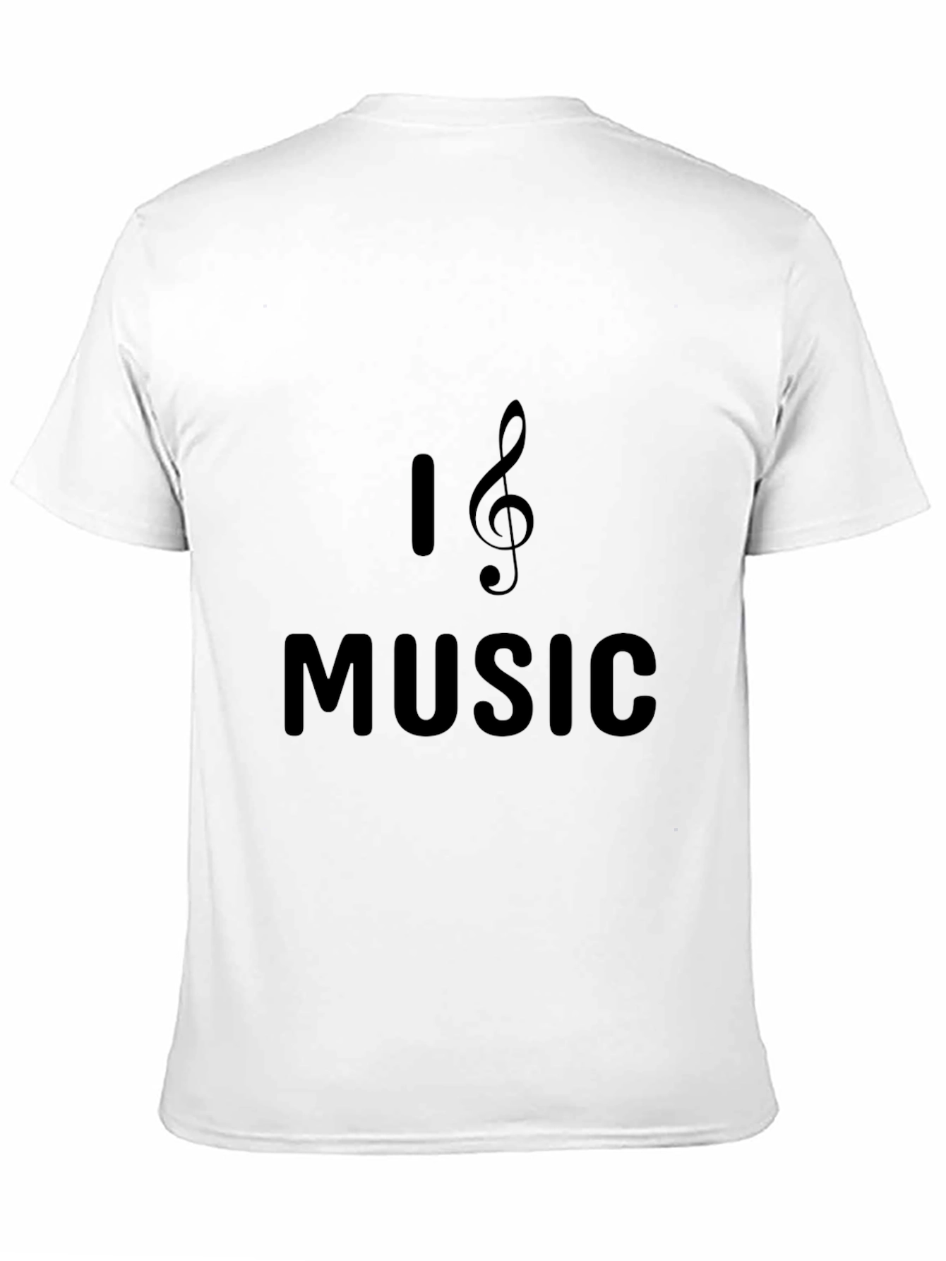 Black I Heart Music Black T-Shirt view 11