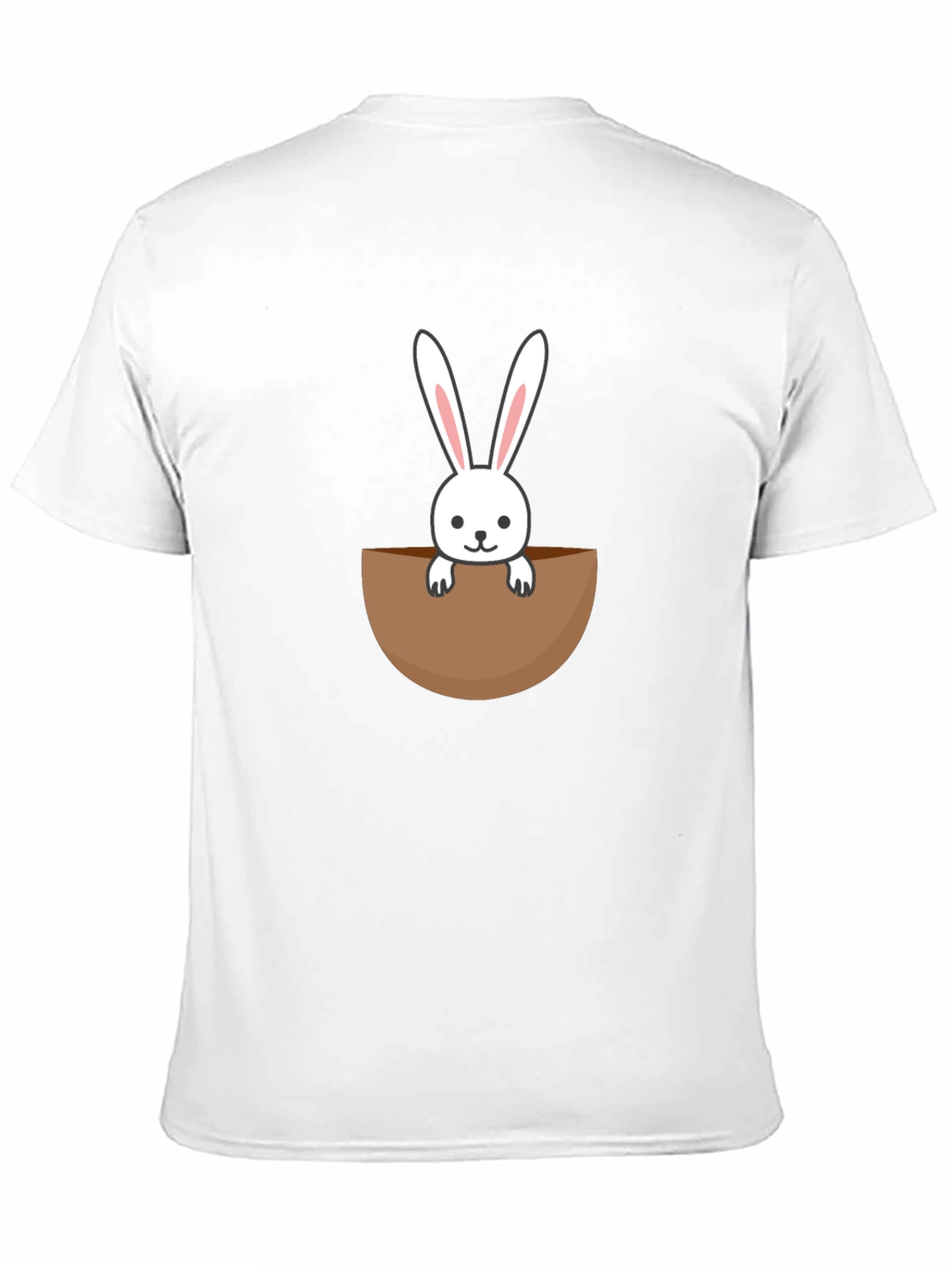 Black Bunny Pocket Graphic Tee - Cute Rabbit Shirt view 11