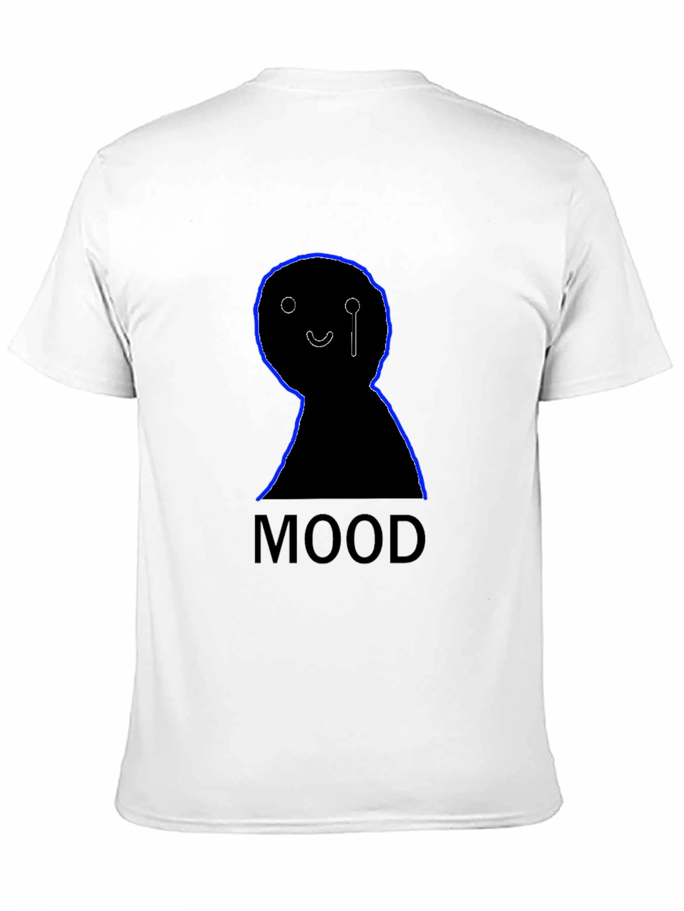 Black Mood Graphic Tee - Black Cotton T-Shirt view 11