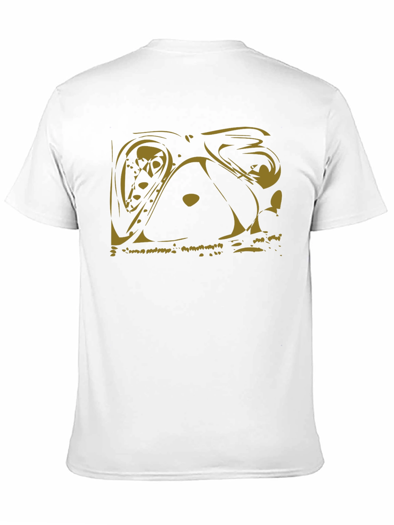 Black Abstract Art Graphic Tee - Modern Casual Style view 11