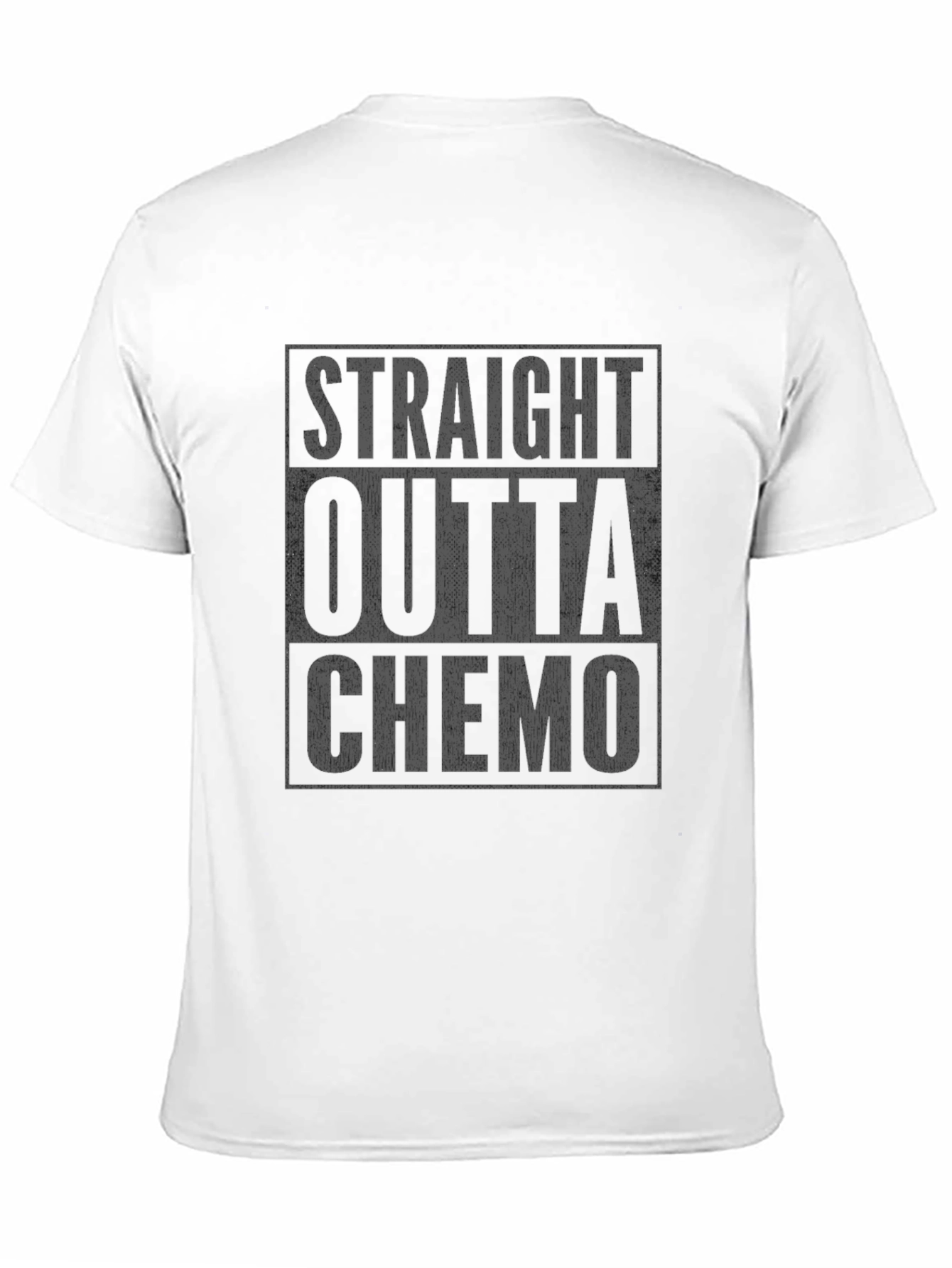 Black Straight Outta Chemo T-Shirt - Cancer Survivor Tee view 11