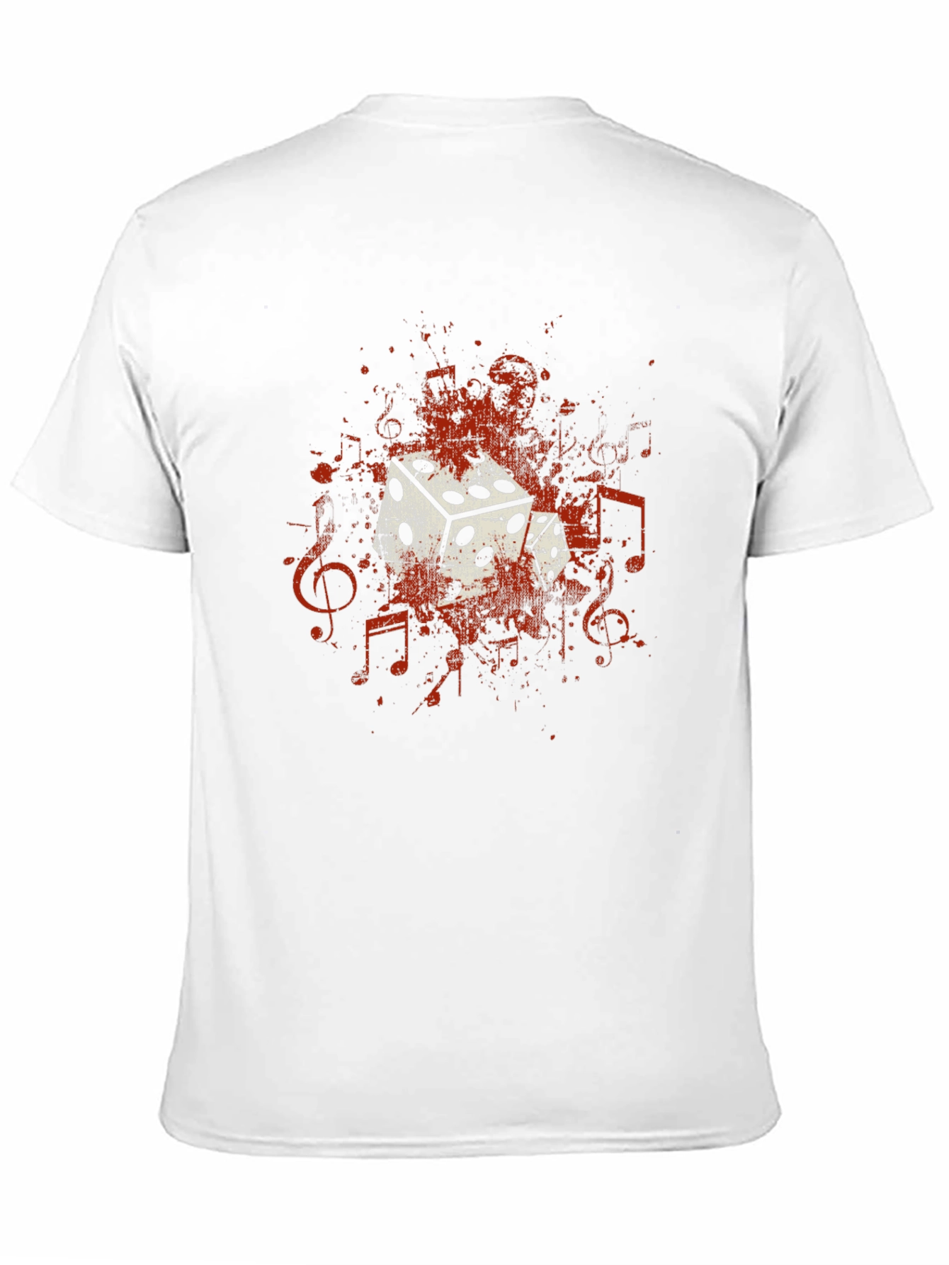 Black Dice and Music Note Graphic Tee - Unisex view 11