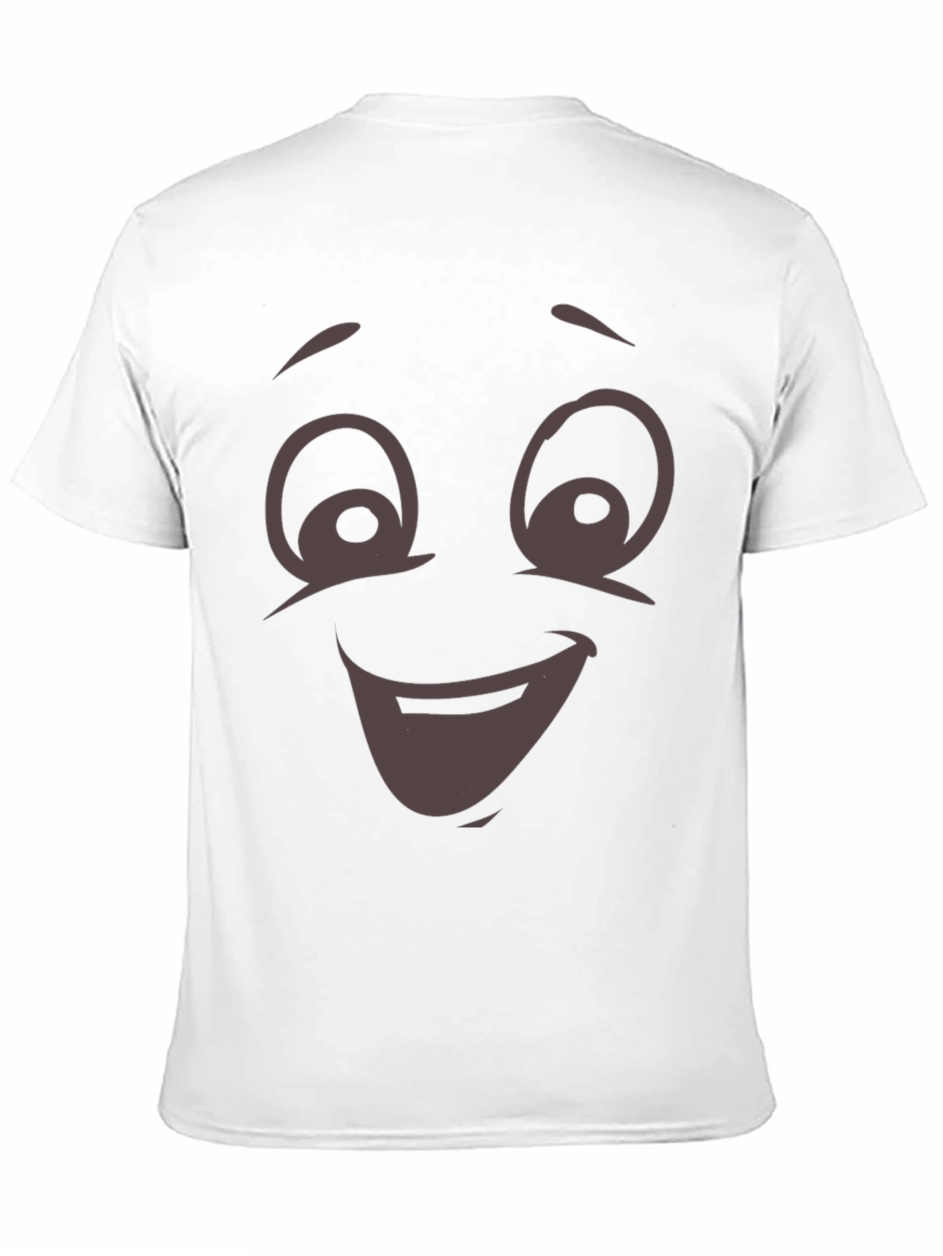 Black Funny Cartoon Face T-Shirt - Expressive Graphic Tee view 11