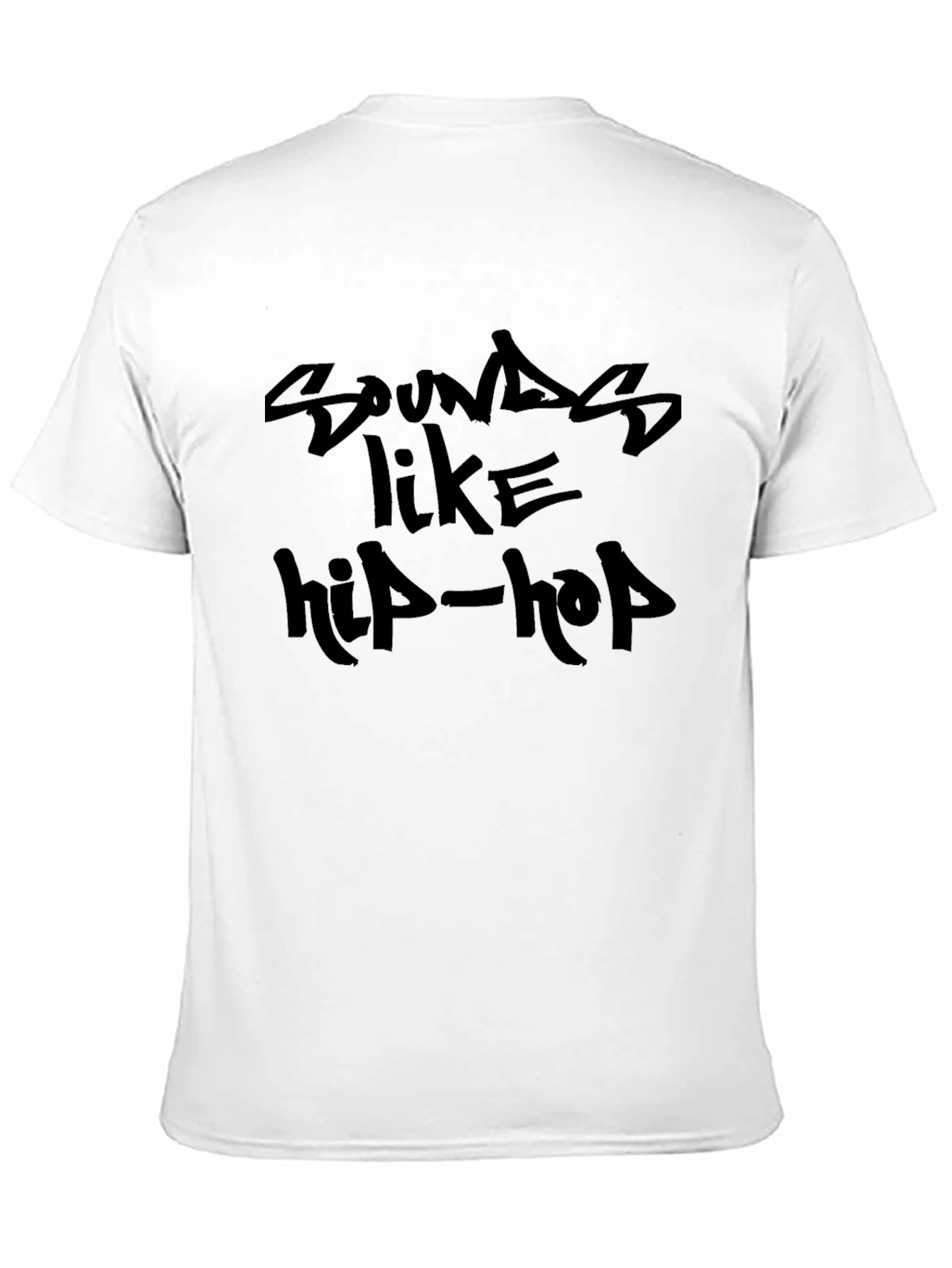 Black Sounds Like Hip-Hop Black Graphic Tee view 11