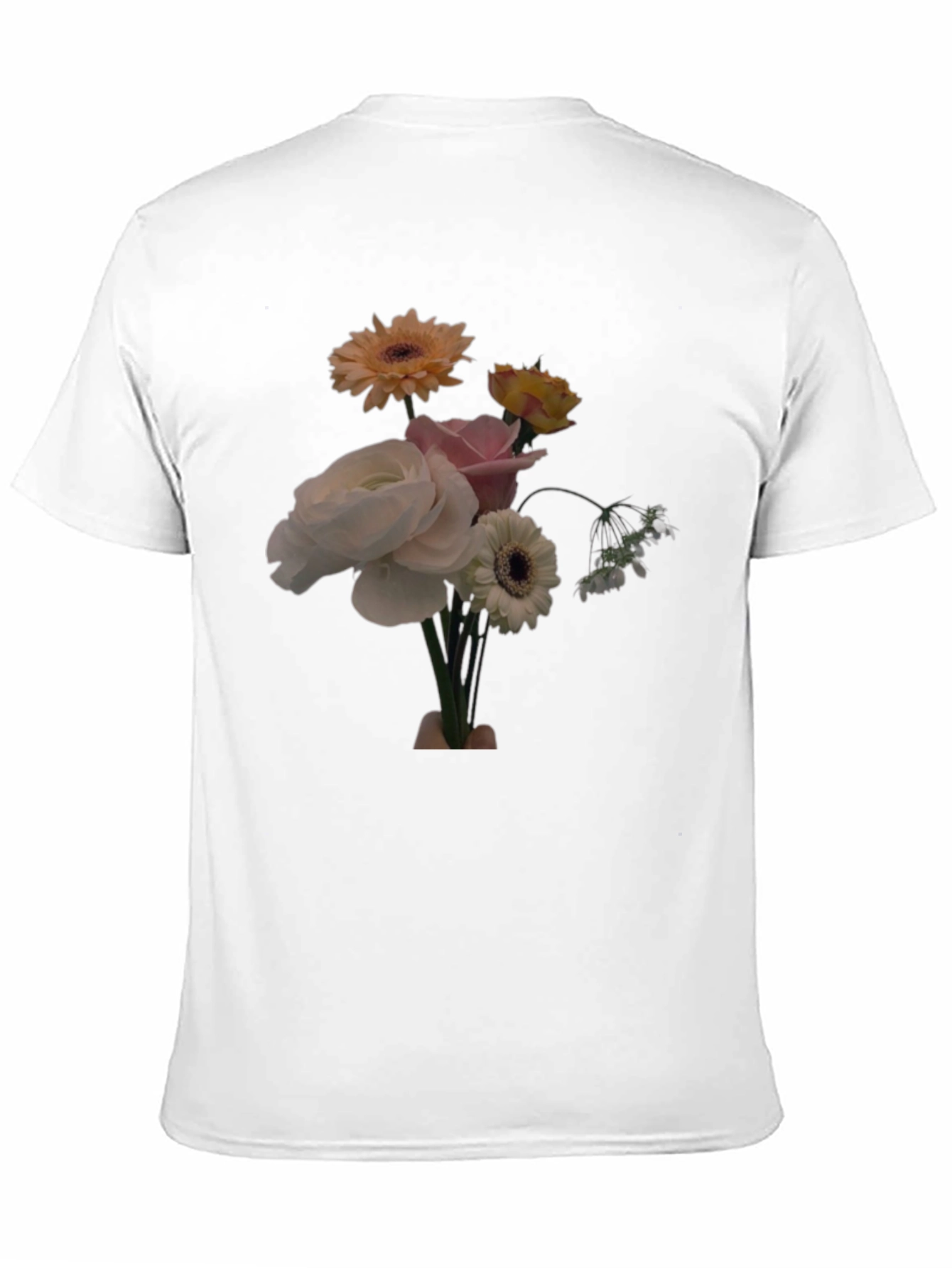 Black Floral Bouquet Graphic Tee - Casual Comfort view 11
