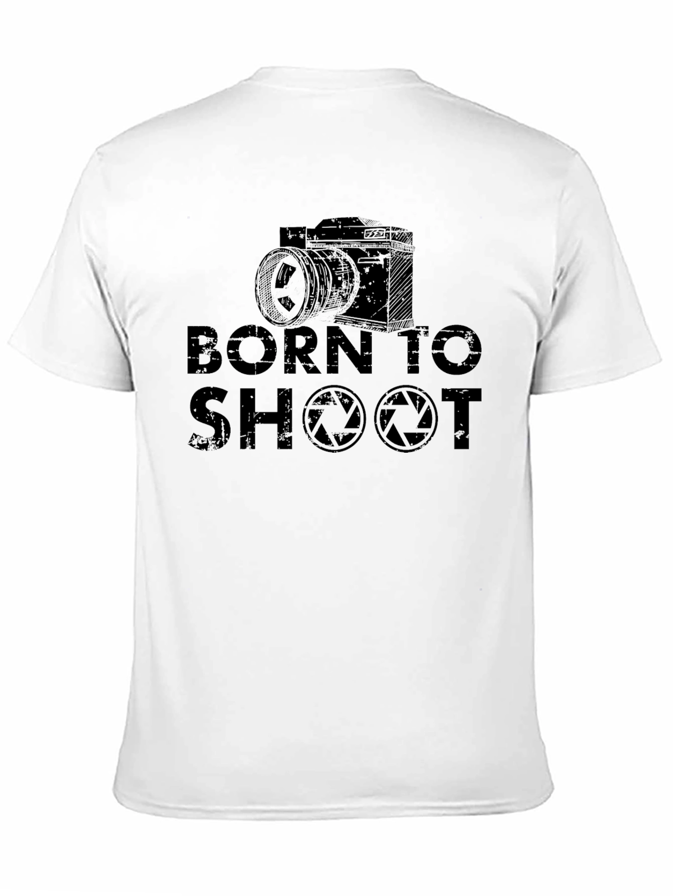 Black Born To Shoot Camera Graphic Tee view 11