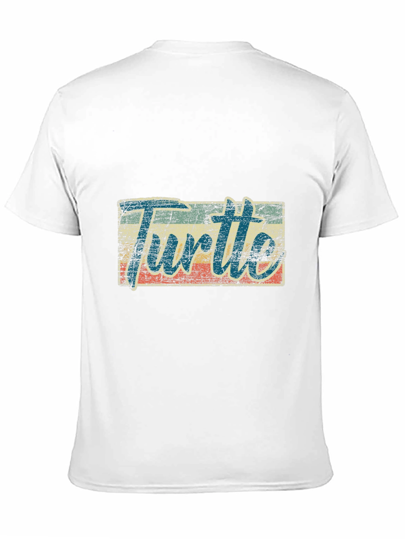 Black Retro Turtle Graphic Tee - Black Cotton Blend view 11