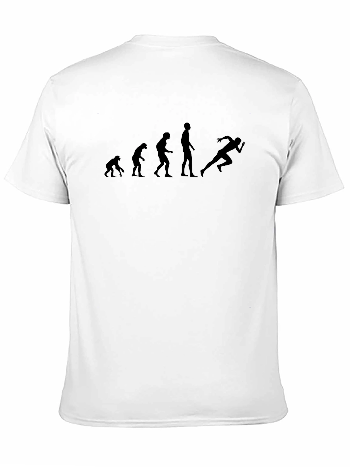 Evolution of Running Black Graphic Tee - 11