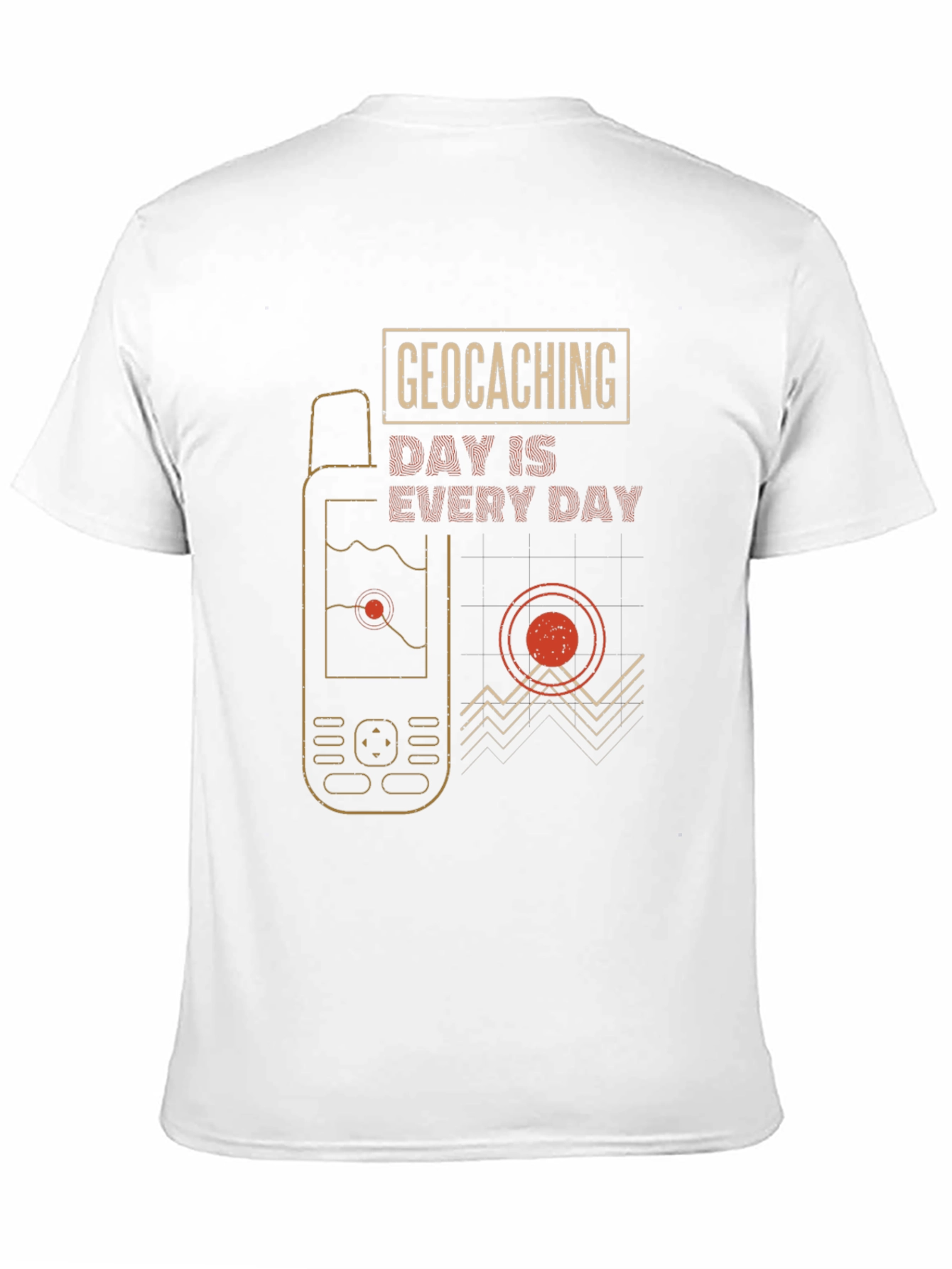 Black Geocaching Day Is Every Day Graphic T-Shirt view 11