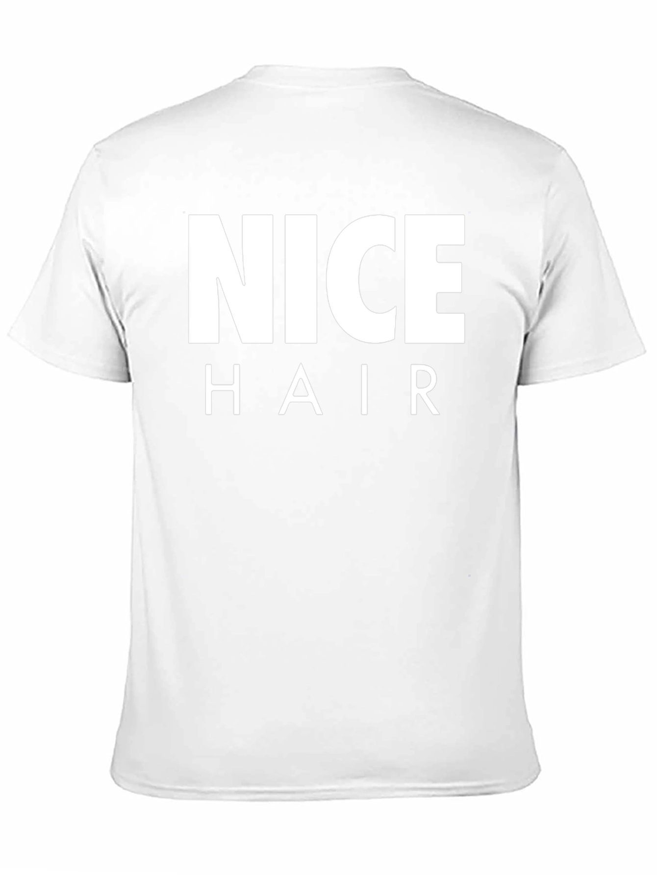 Black Nice Hair Graphic Tee - Black Cotton T-Shirt view 11