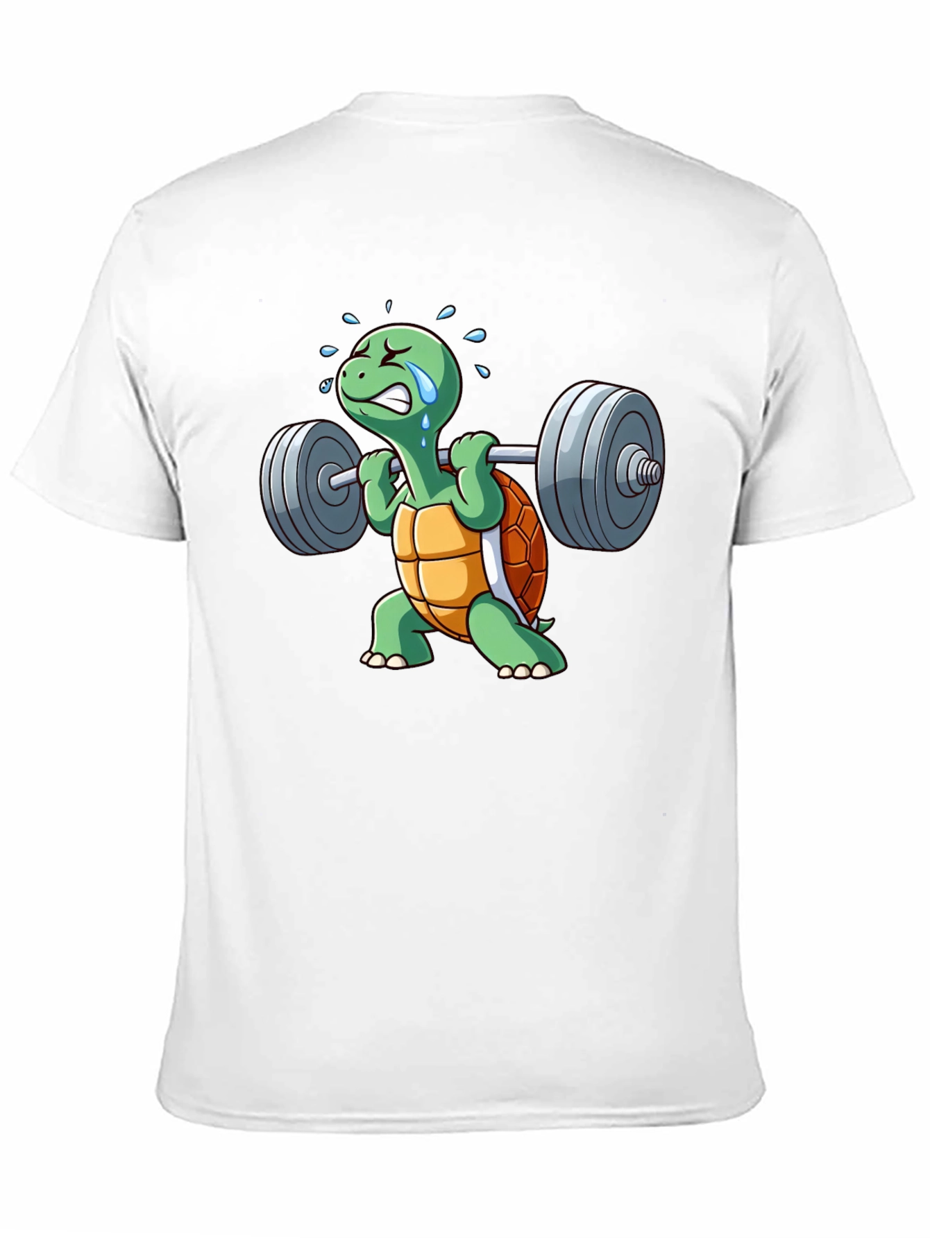 Black Turtle Gym T-Shirt - Funny Weightlifting Design view 11