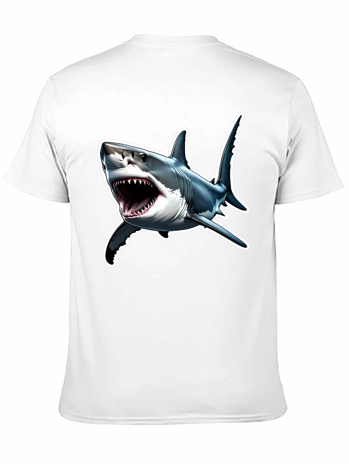 Black Shark Attack T-Shirt - Bold Graphic Tee view 11