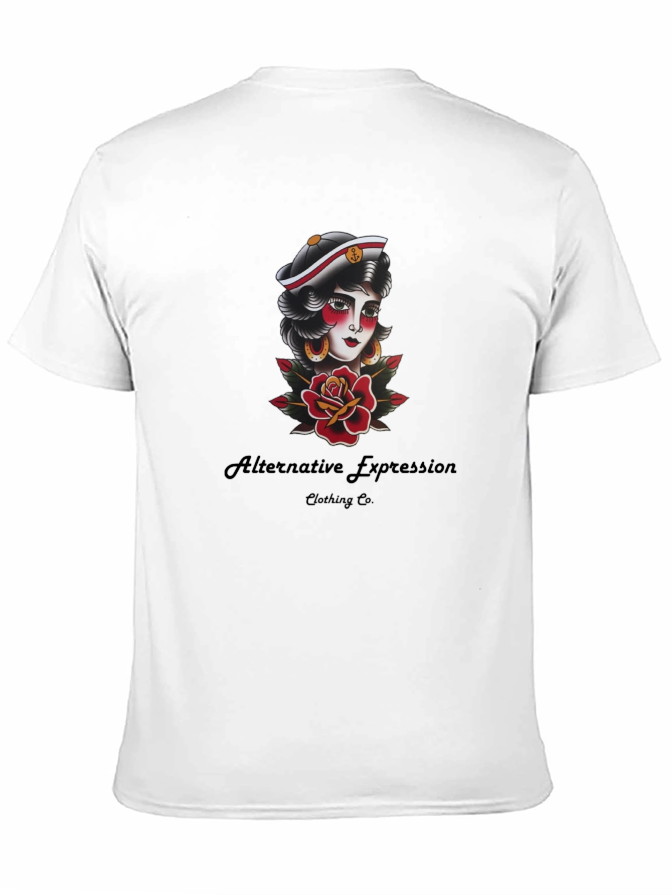 Sailor Tattoo Graphic Black Tee - 11
