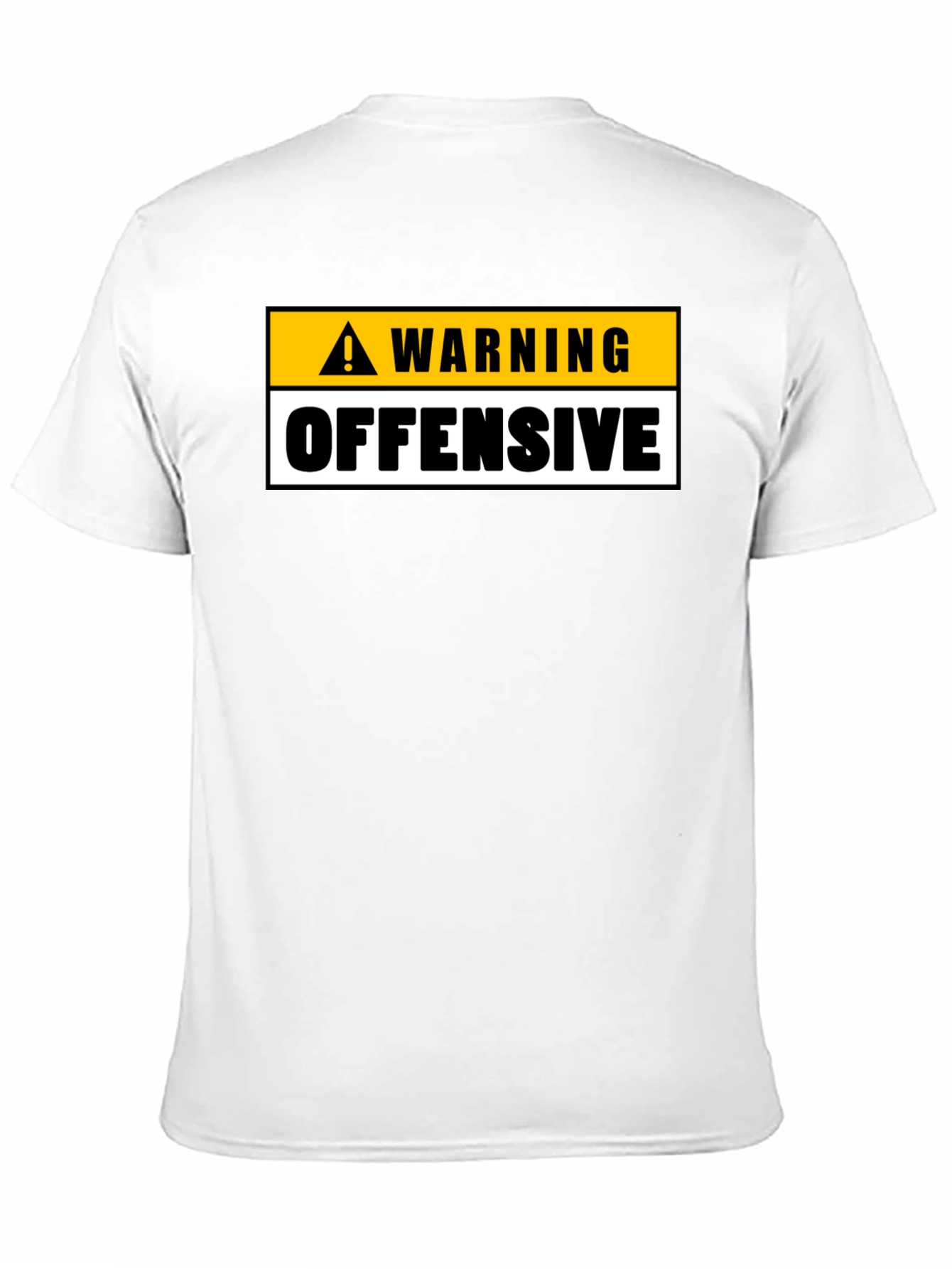 Black Warning Offensive Graphic Tee view 11