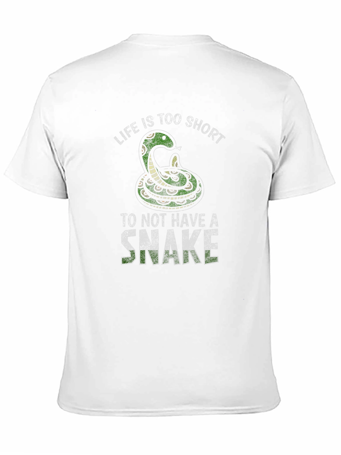 Black Life is Too Short Snake Graphic Tee view 11