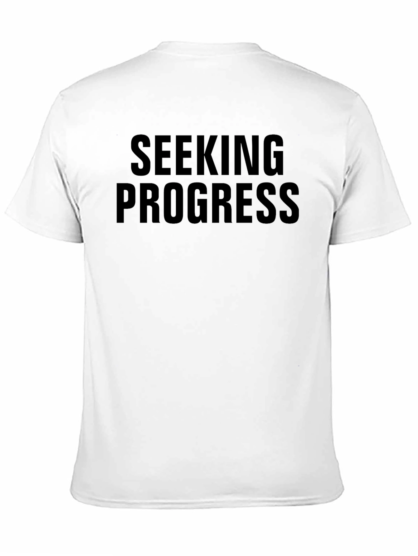Black Seeking Progress Graphic Tee - Black view 11